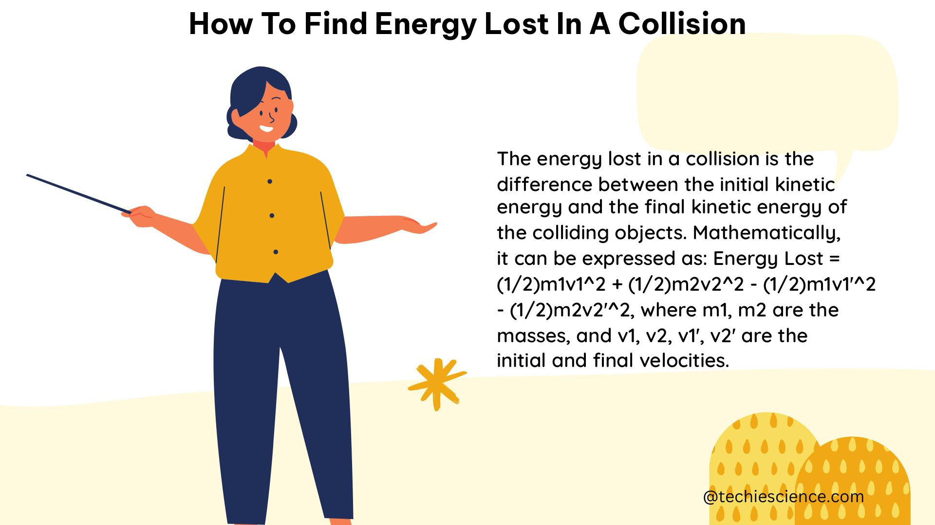 how to find energy lost in a collision