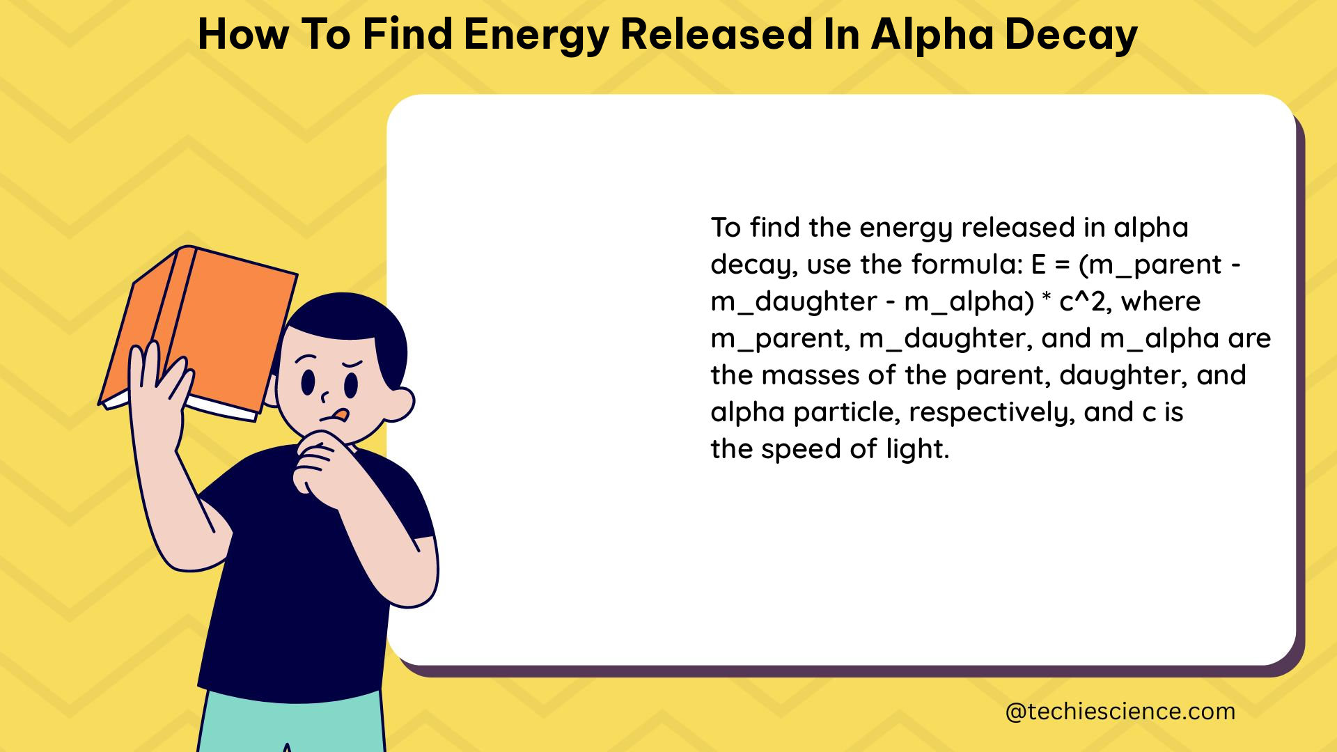 how to find energy released in alpha decay