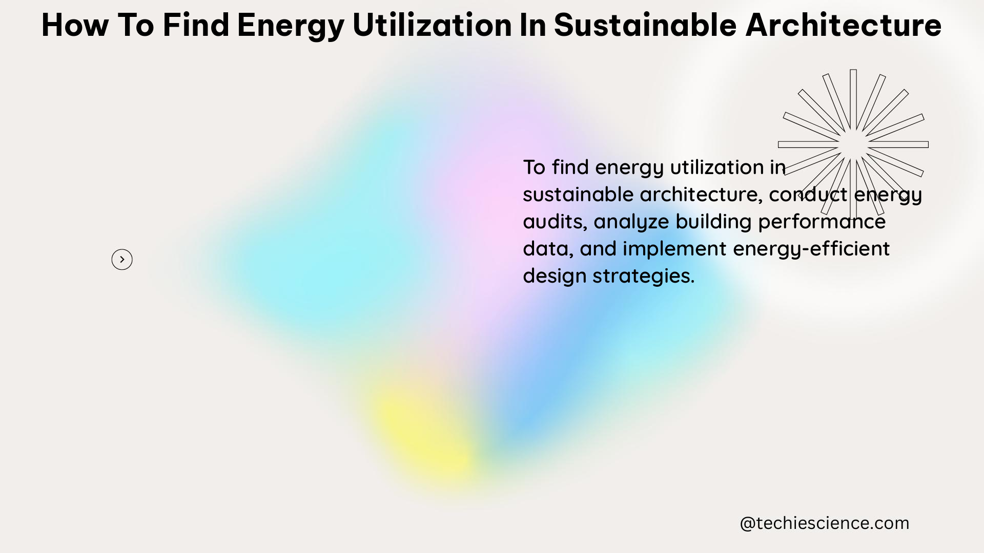 how to find energy utilization in sustainable architecture