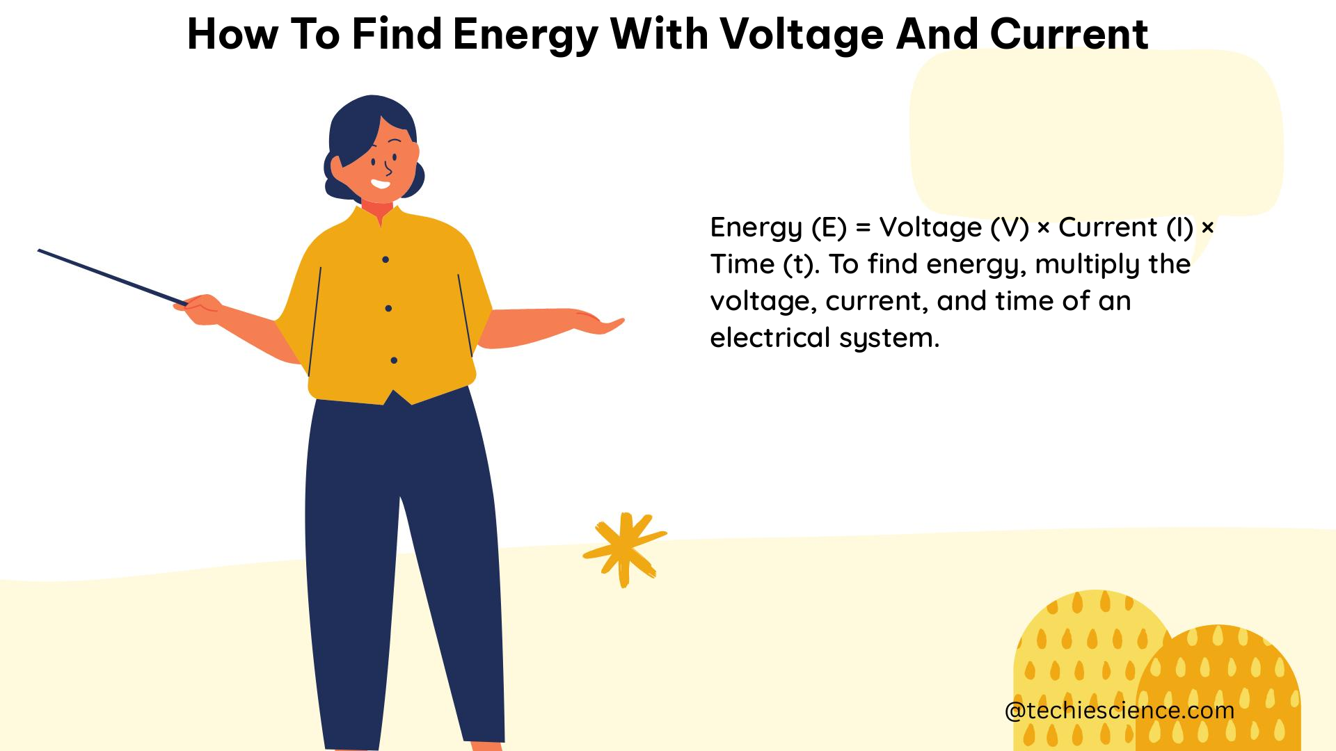 how to find energy with voltage and current