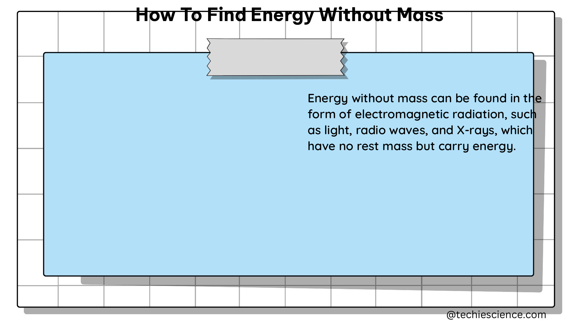 how to find energy without mass