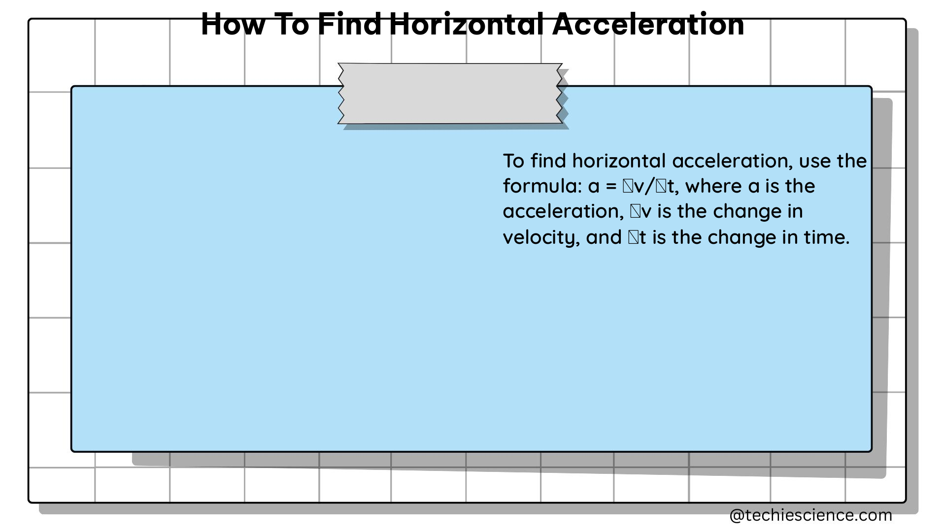 how to find horizontal acceleration