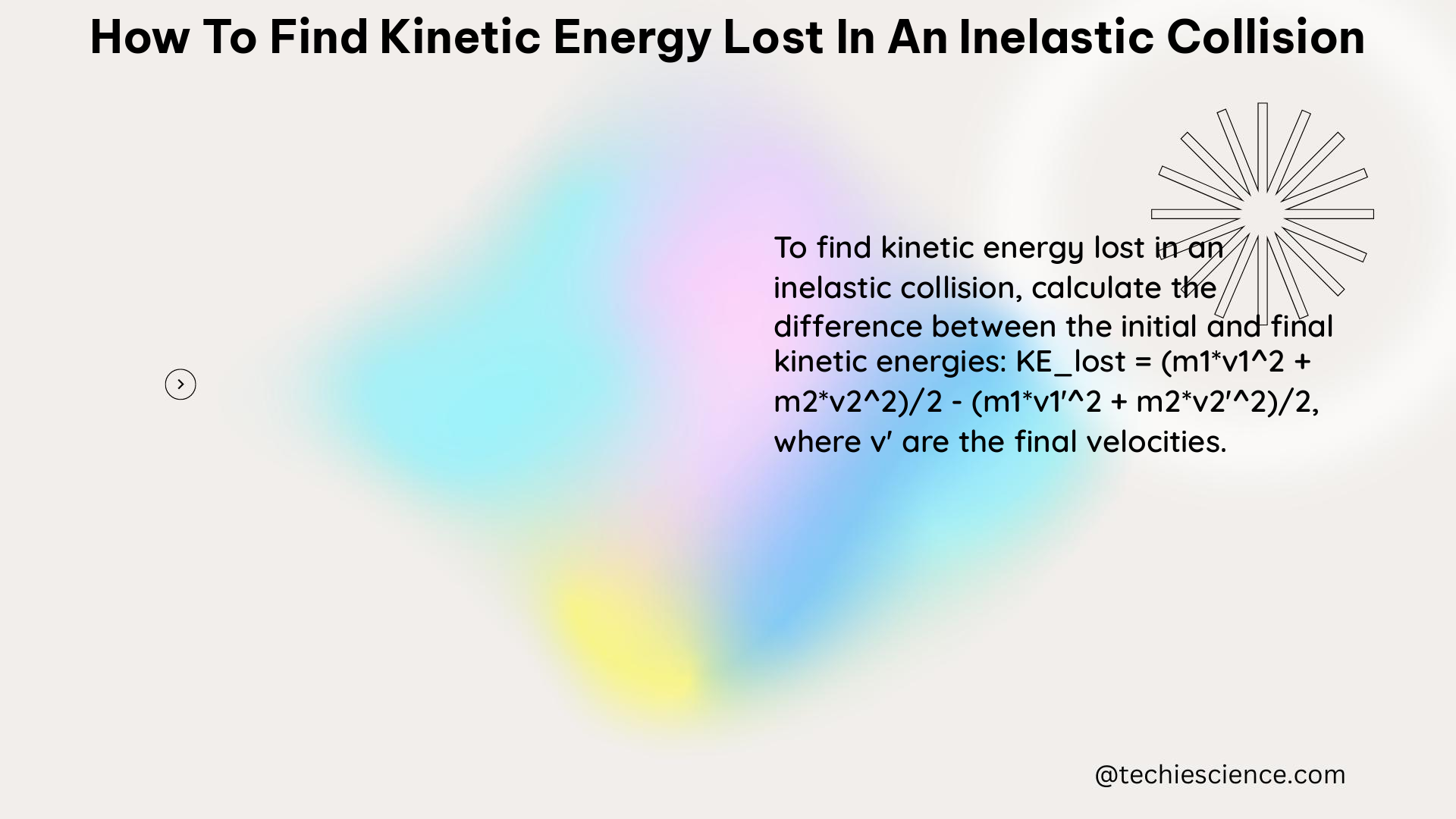 how to find kinetic energy lost in an inelastic collision