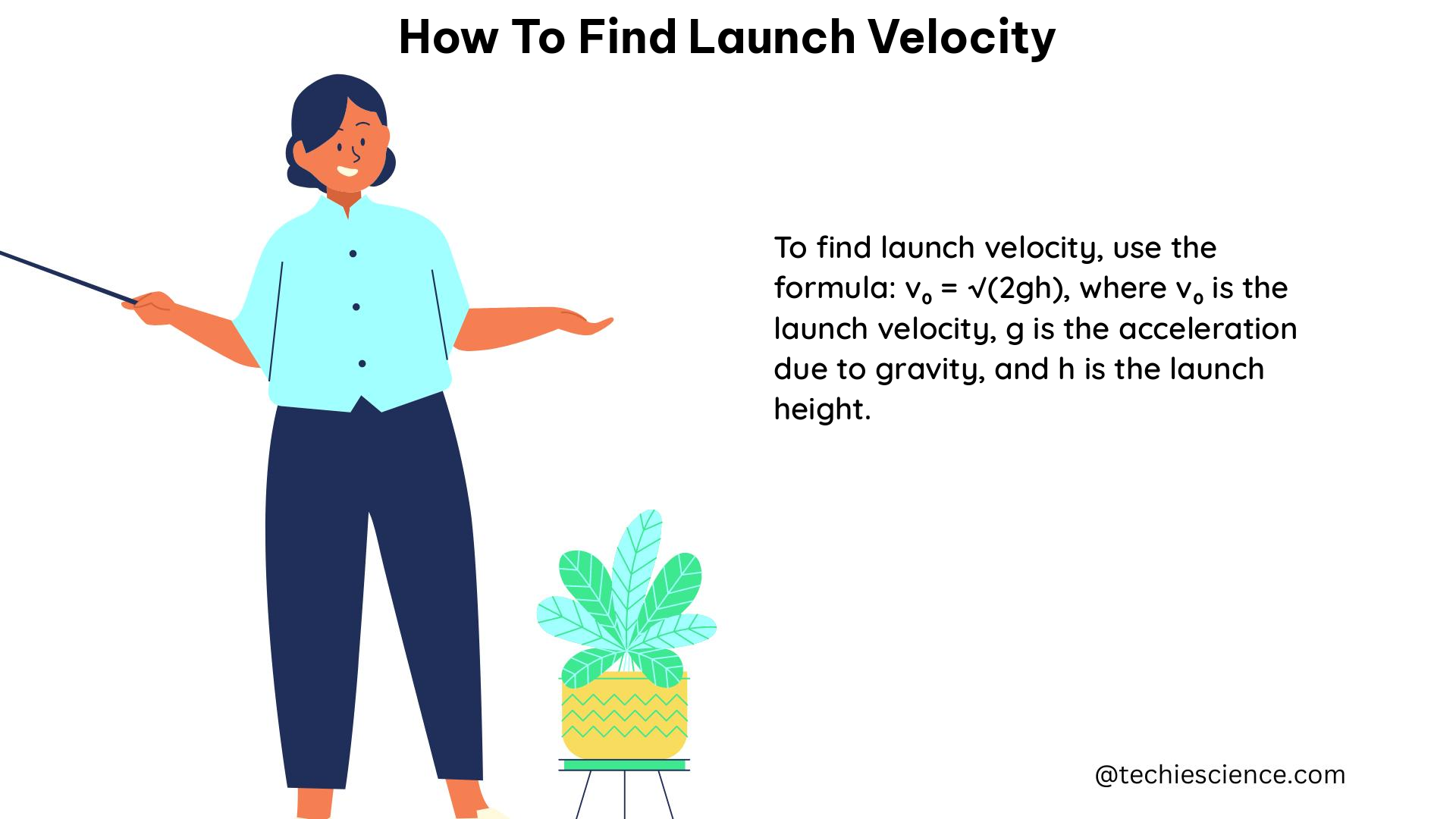 how to find launch velocity