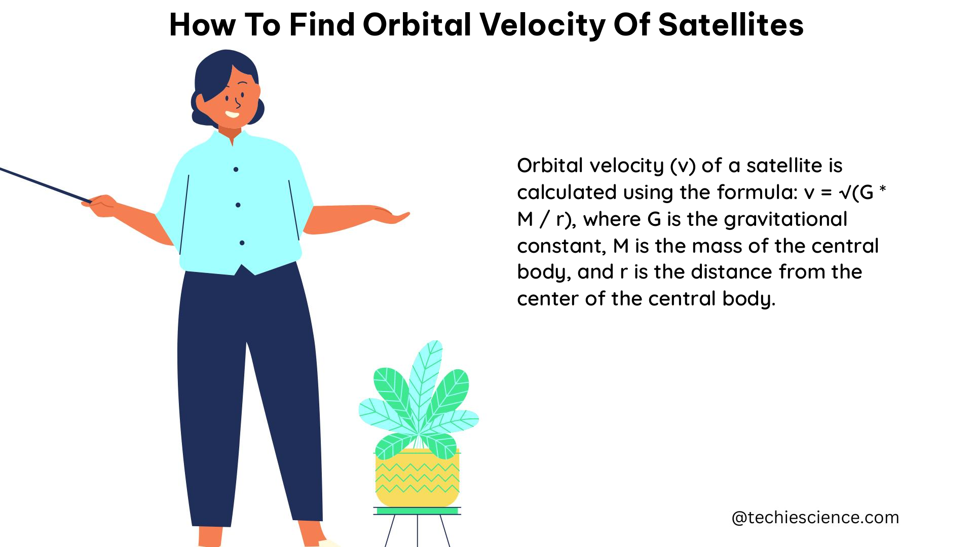 how to find orbital velocity of satellites