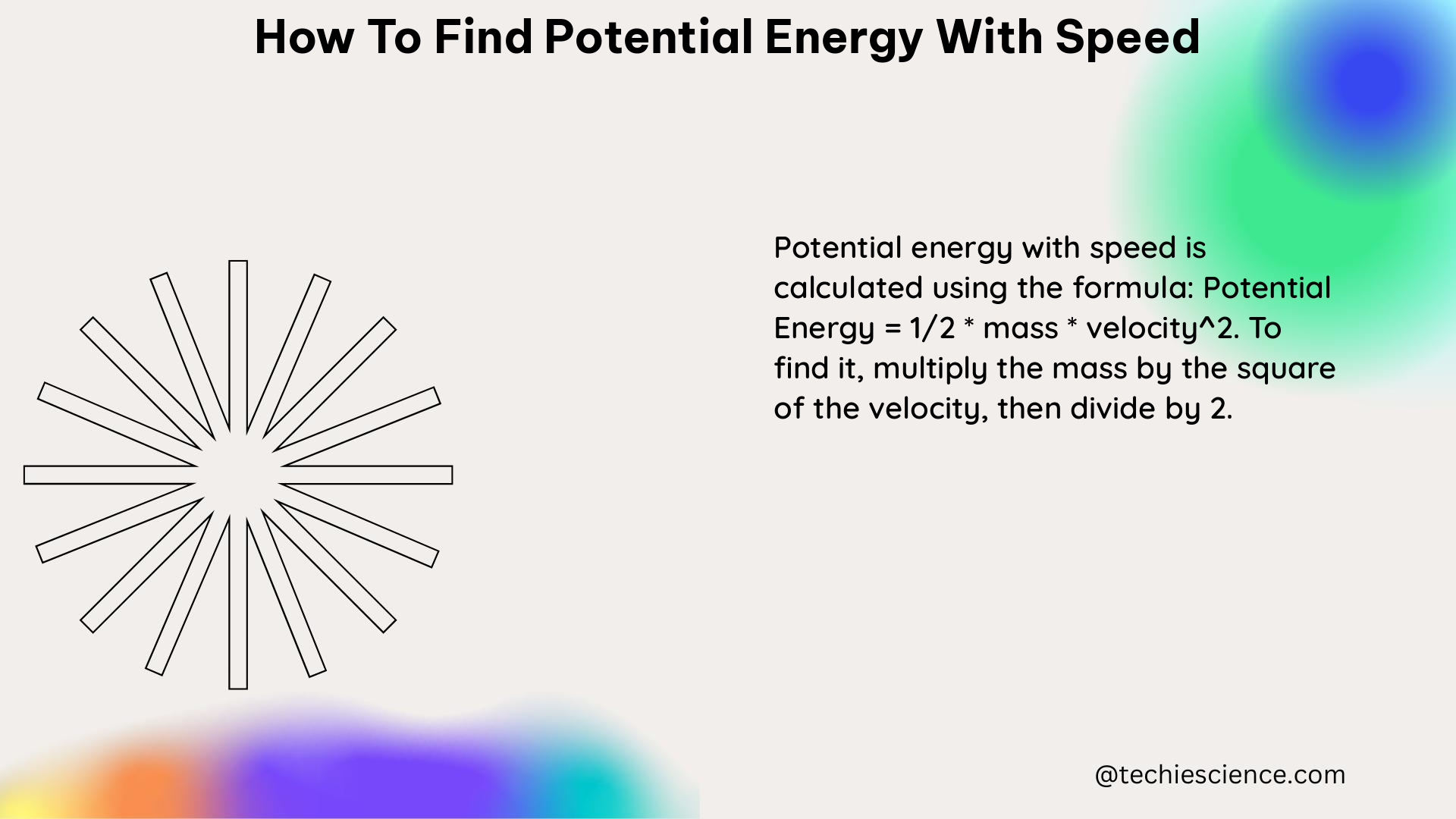 how to find potential energy with speed