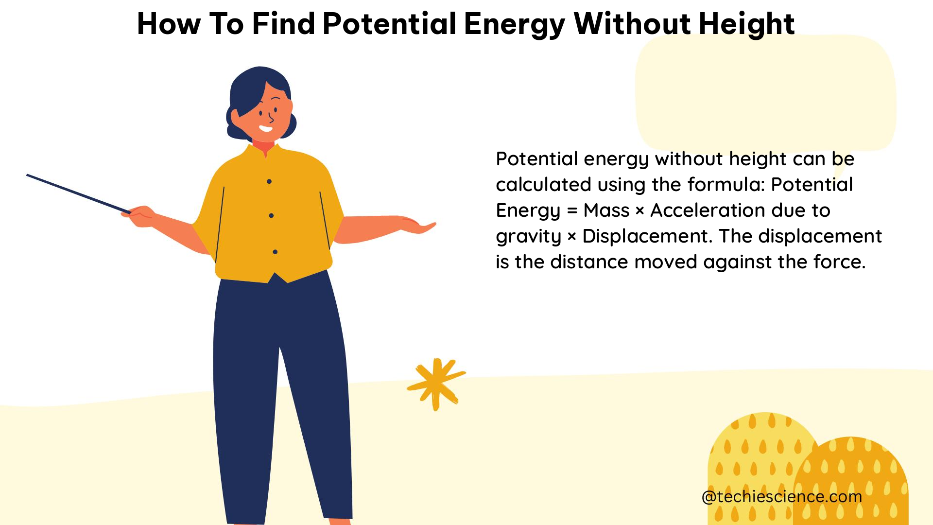 how to find potential energy without height