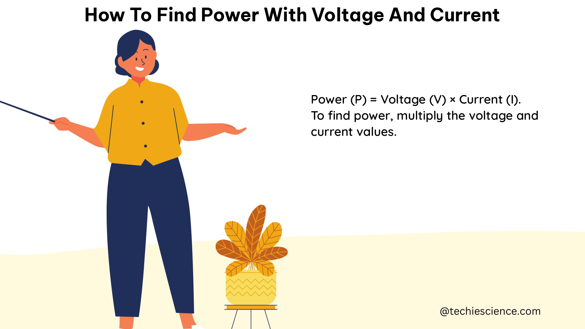 how to find power with voltage and current