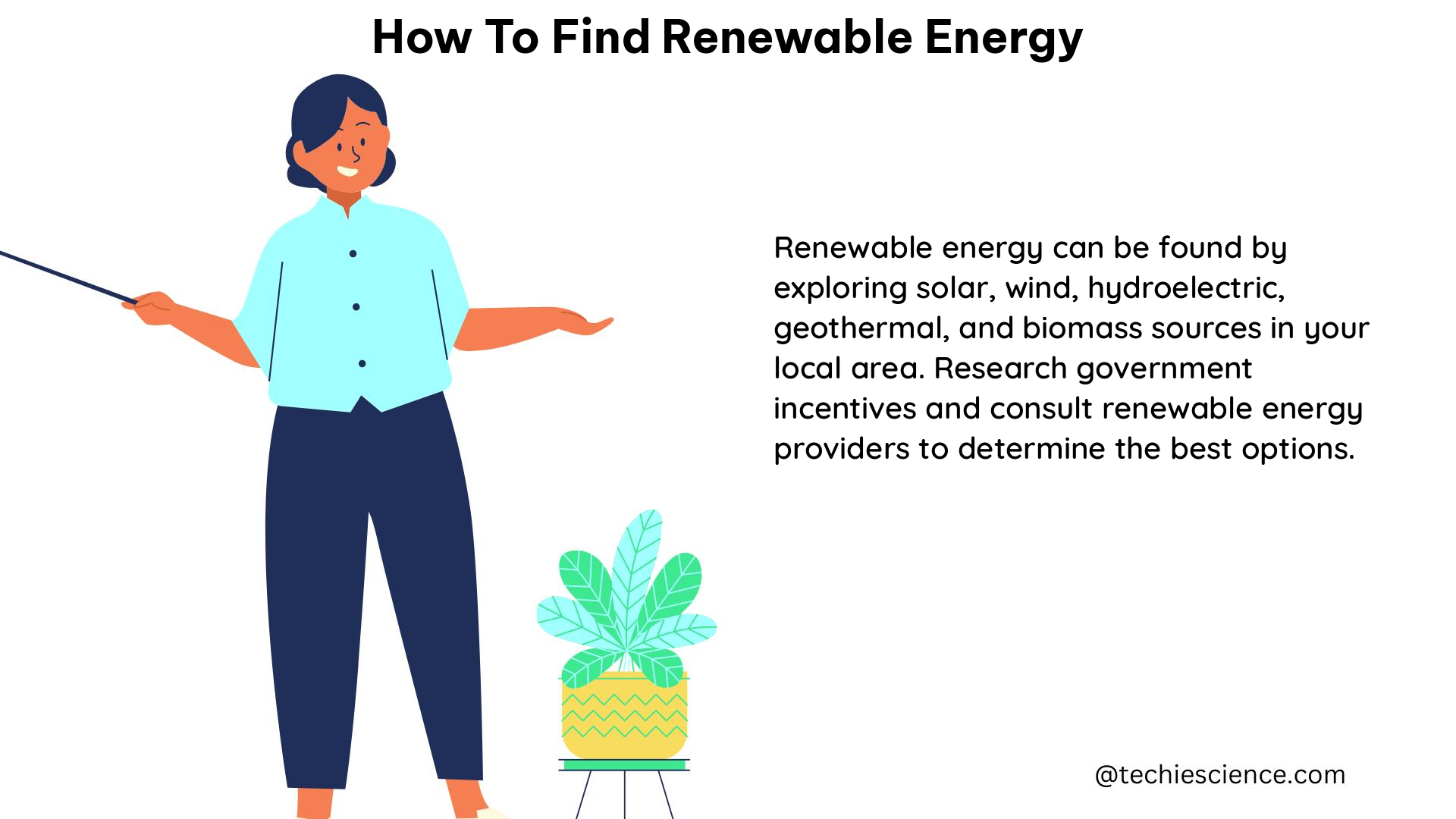 how to find renewable energy