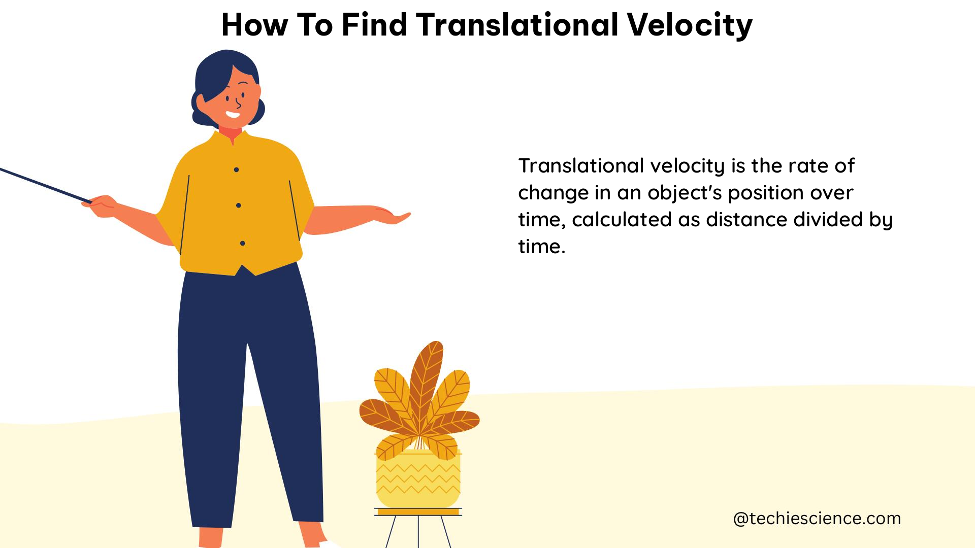 how to find translational velocity