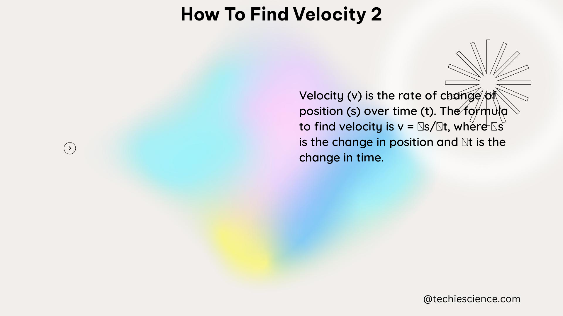 how to find velocity 2