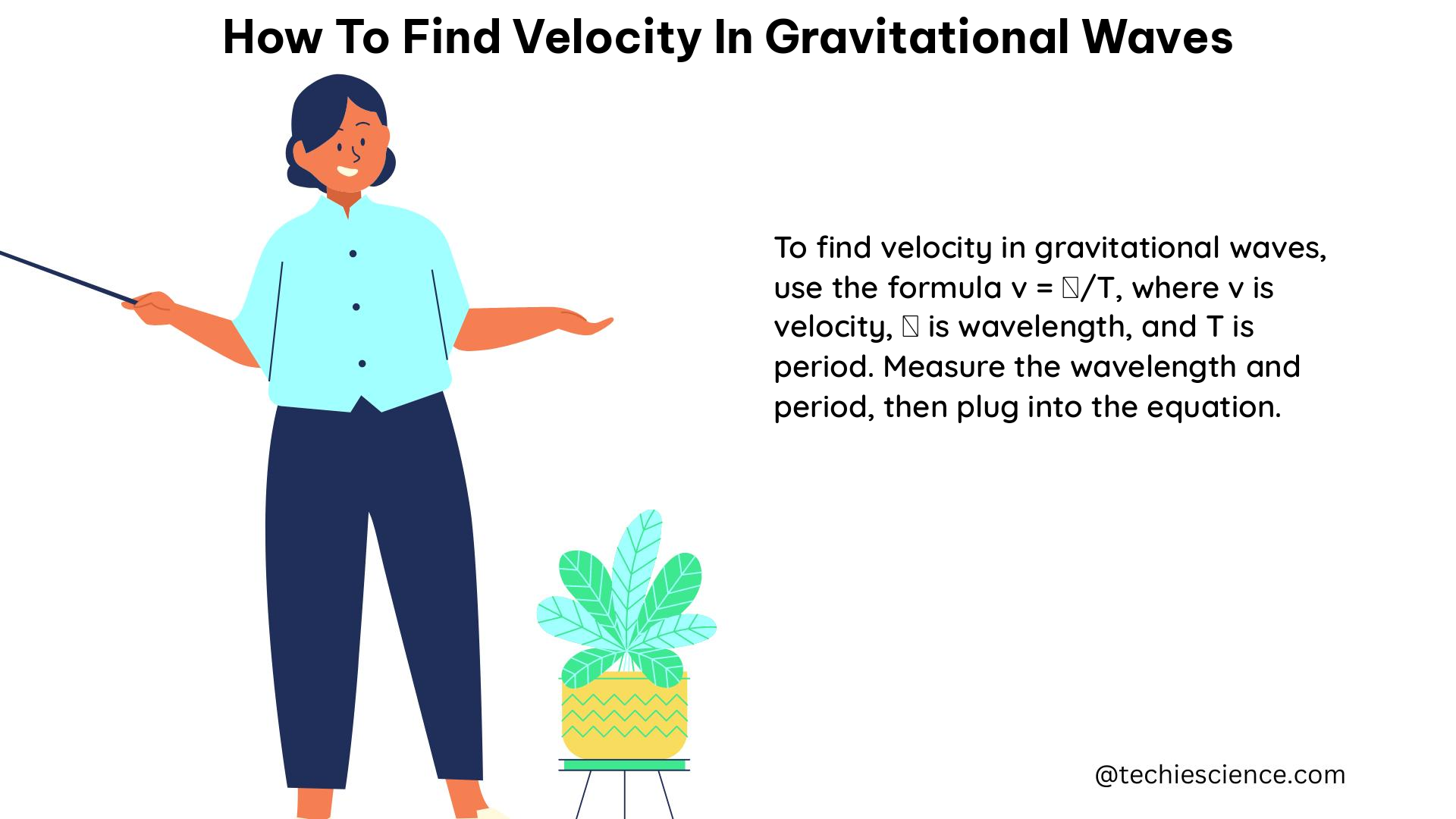 how to find velocity in gravitational waves