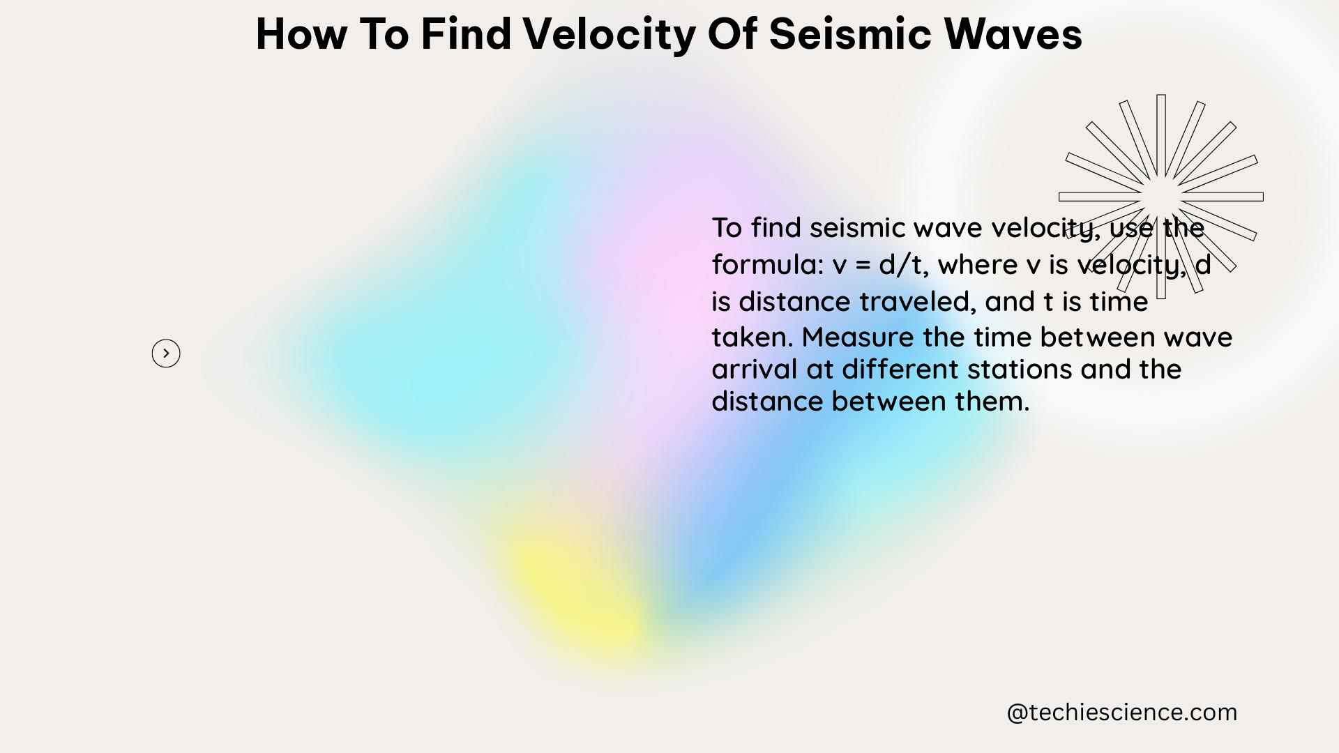 how to find velocity of seismic waves