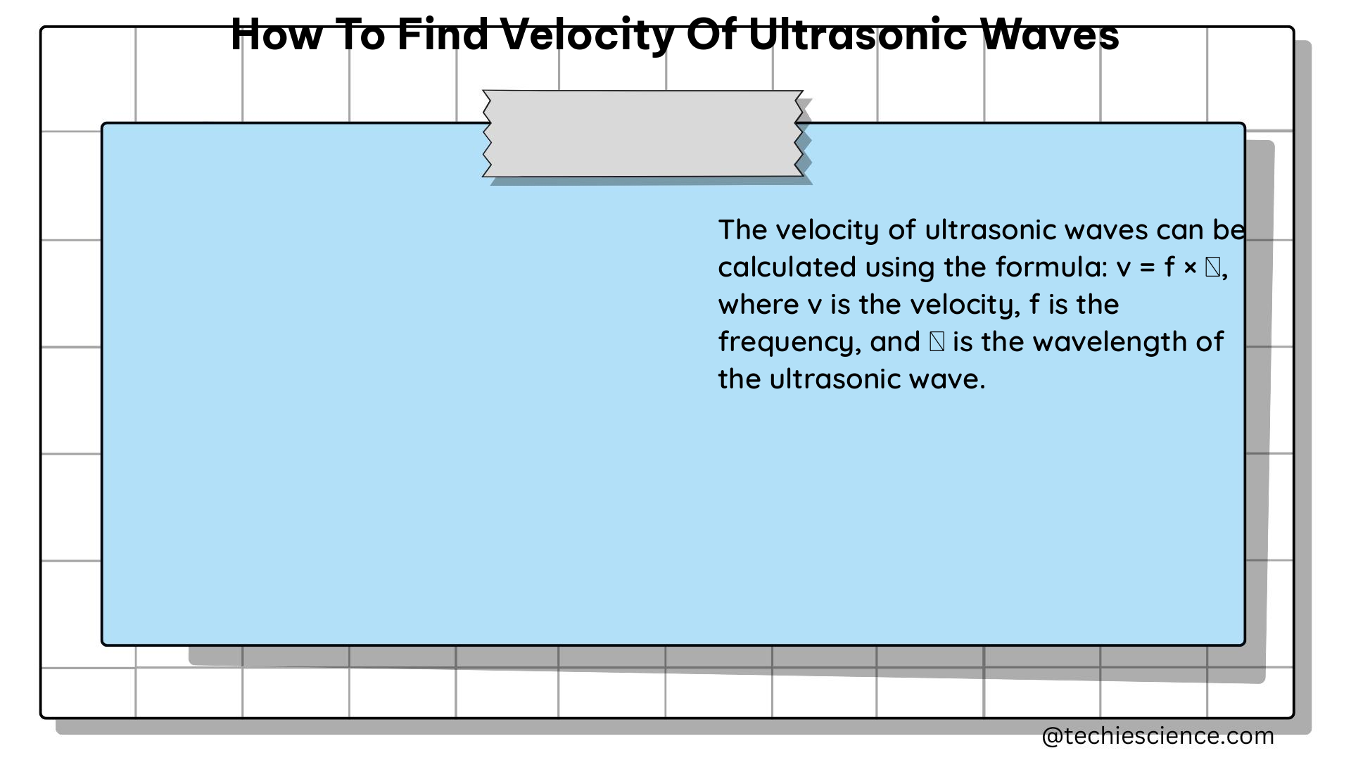 how to find velocity of ultrasonic waves