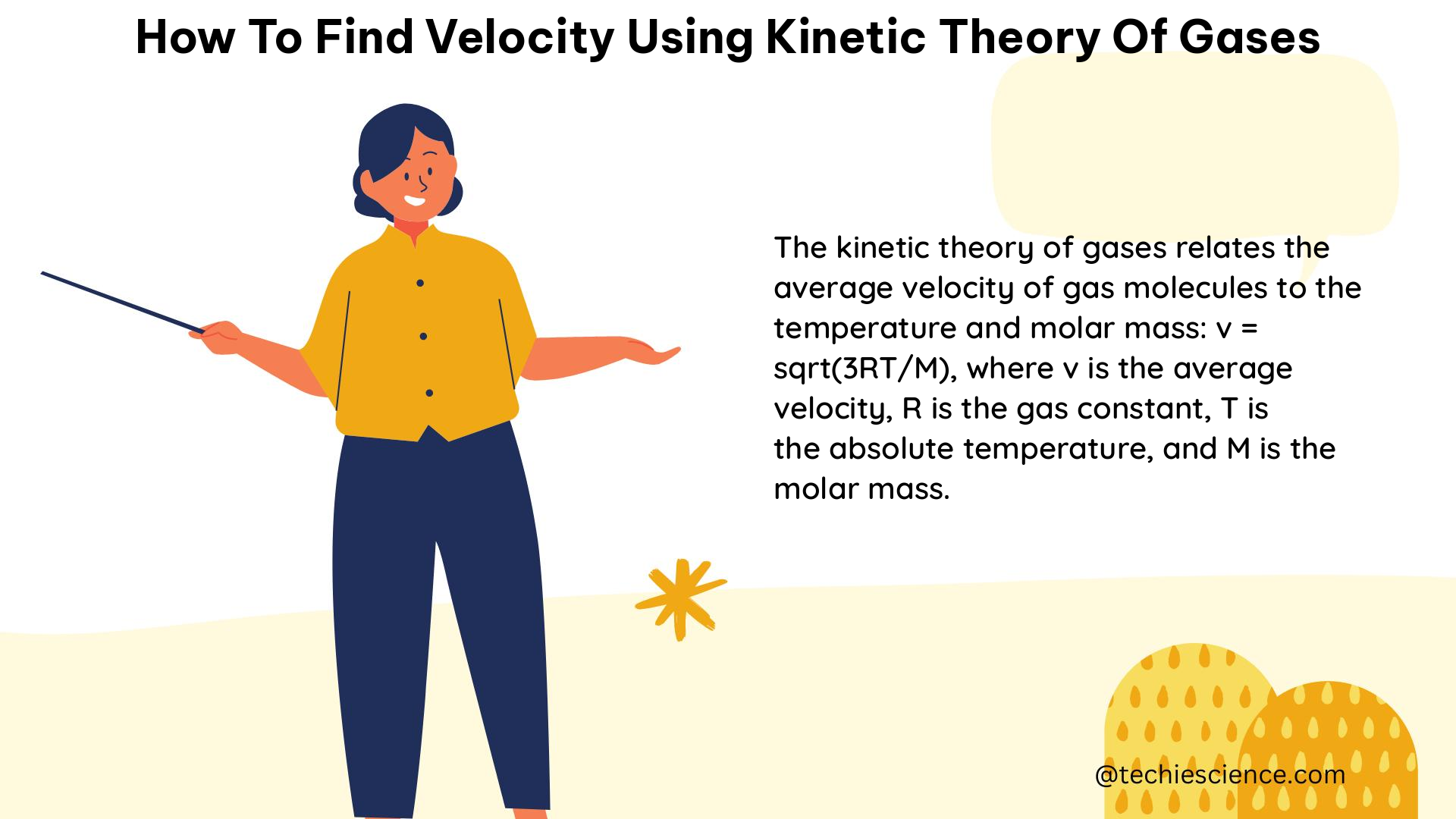 how to find velocity using kinetic theory of gases