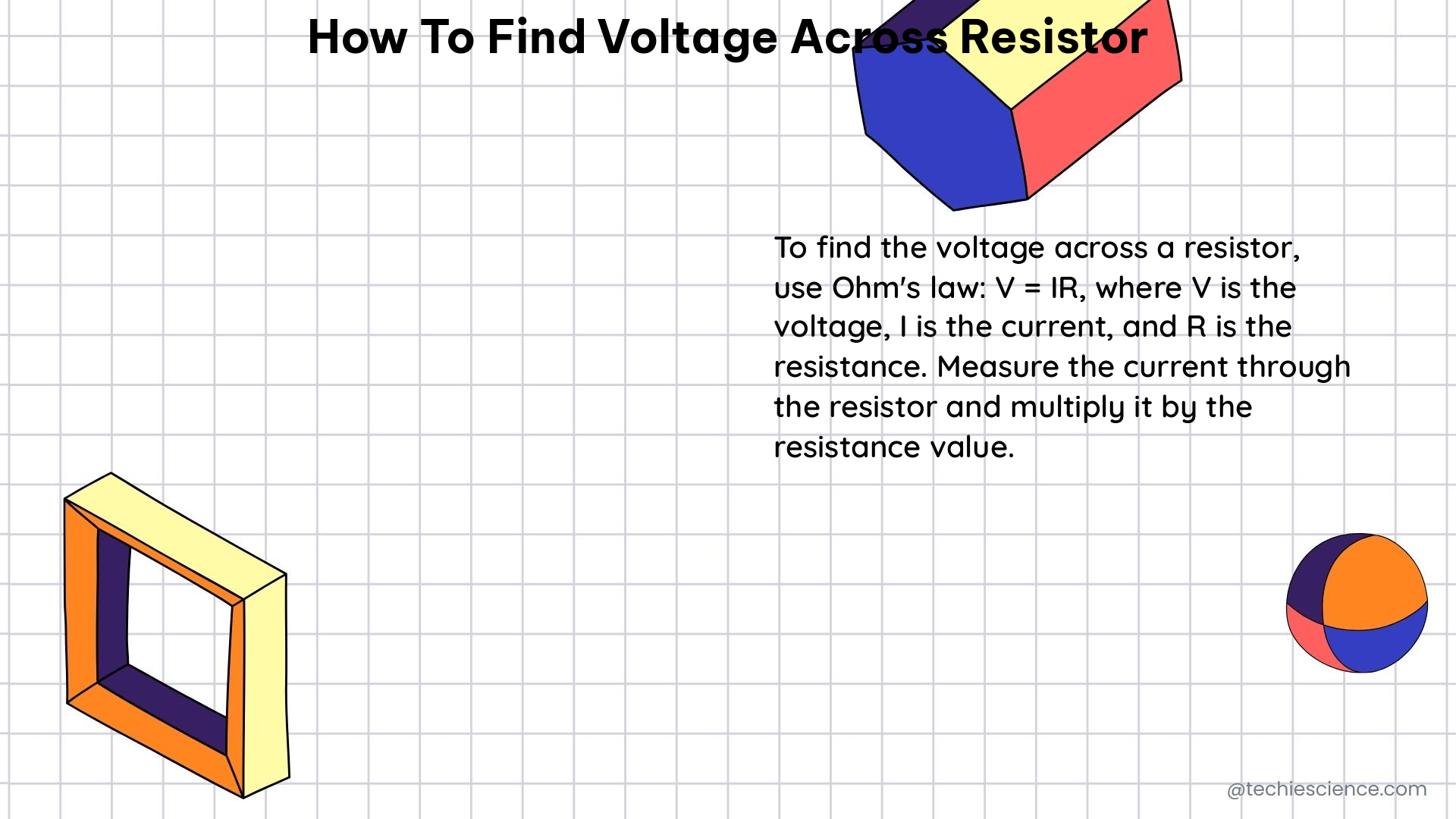 how to find voltage across resistor