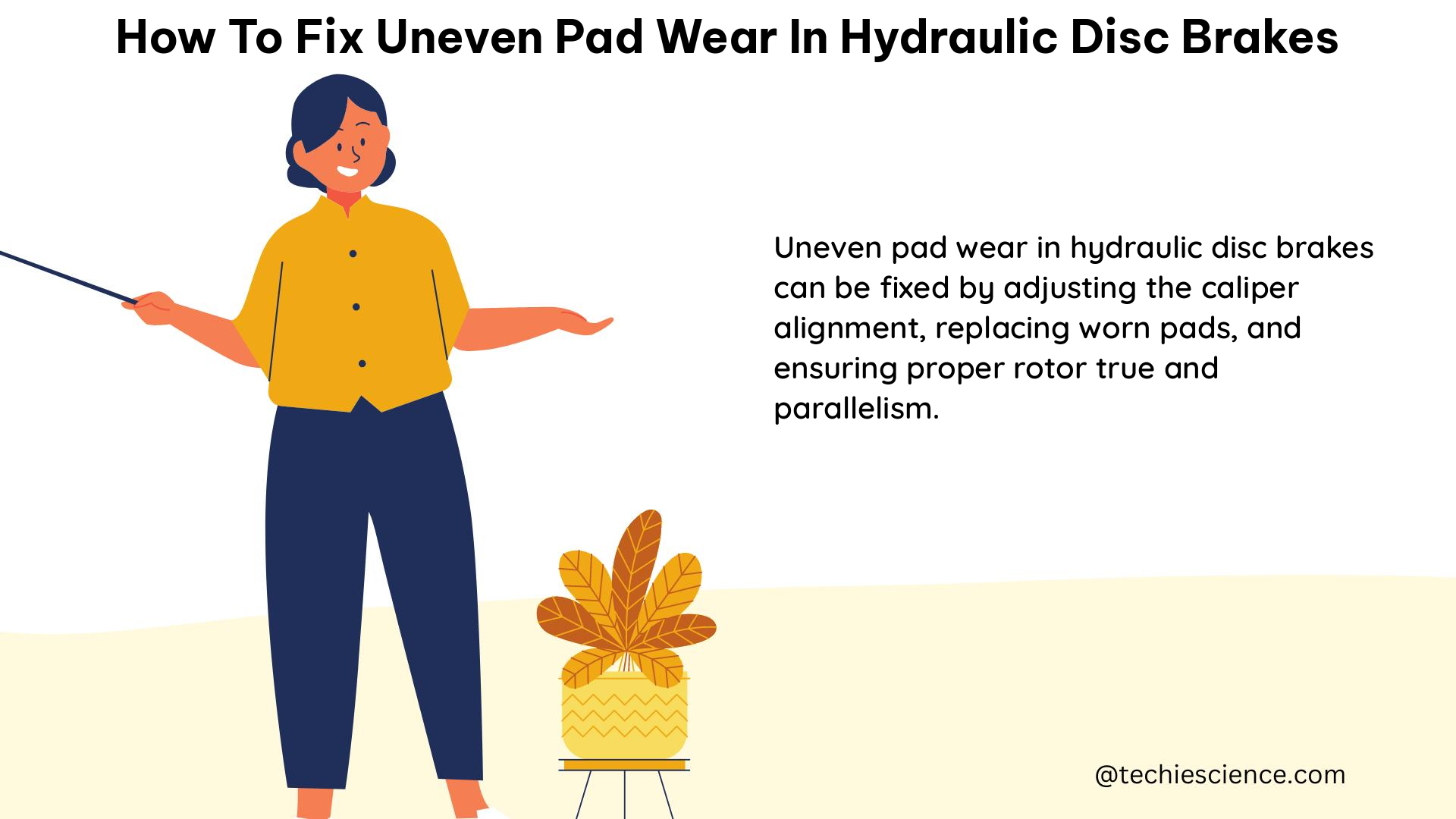 how to fix uneven pad wear in hydraulic disc brakes