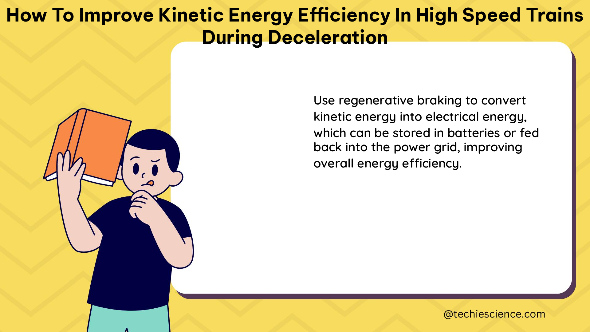 how to improve kinetic energy efficiency in high speed trains during deceleration