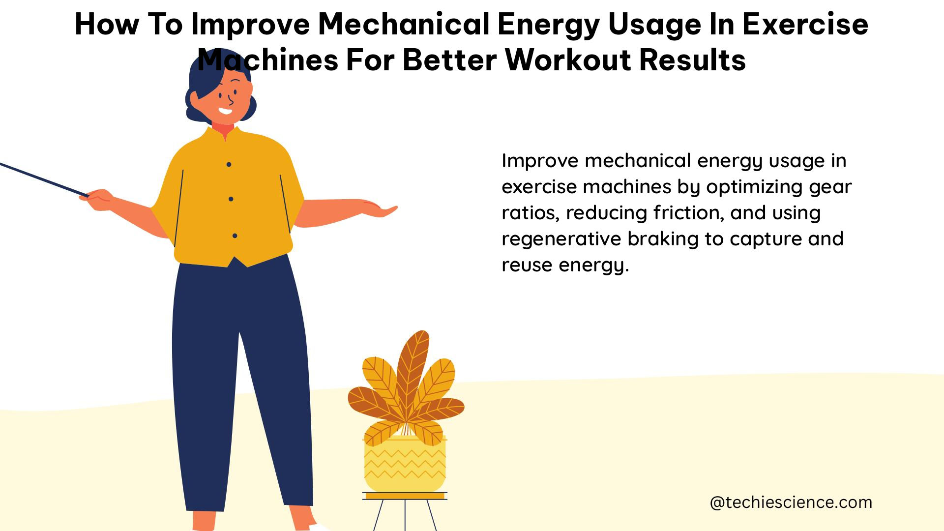 how to improve mechanical energy usage in exercise machines for better workout results