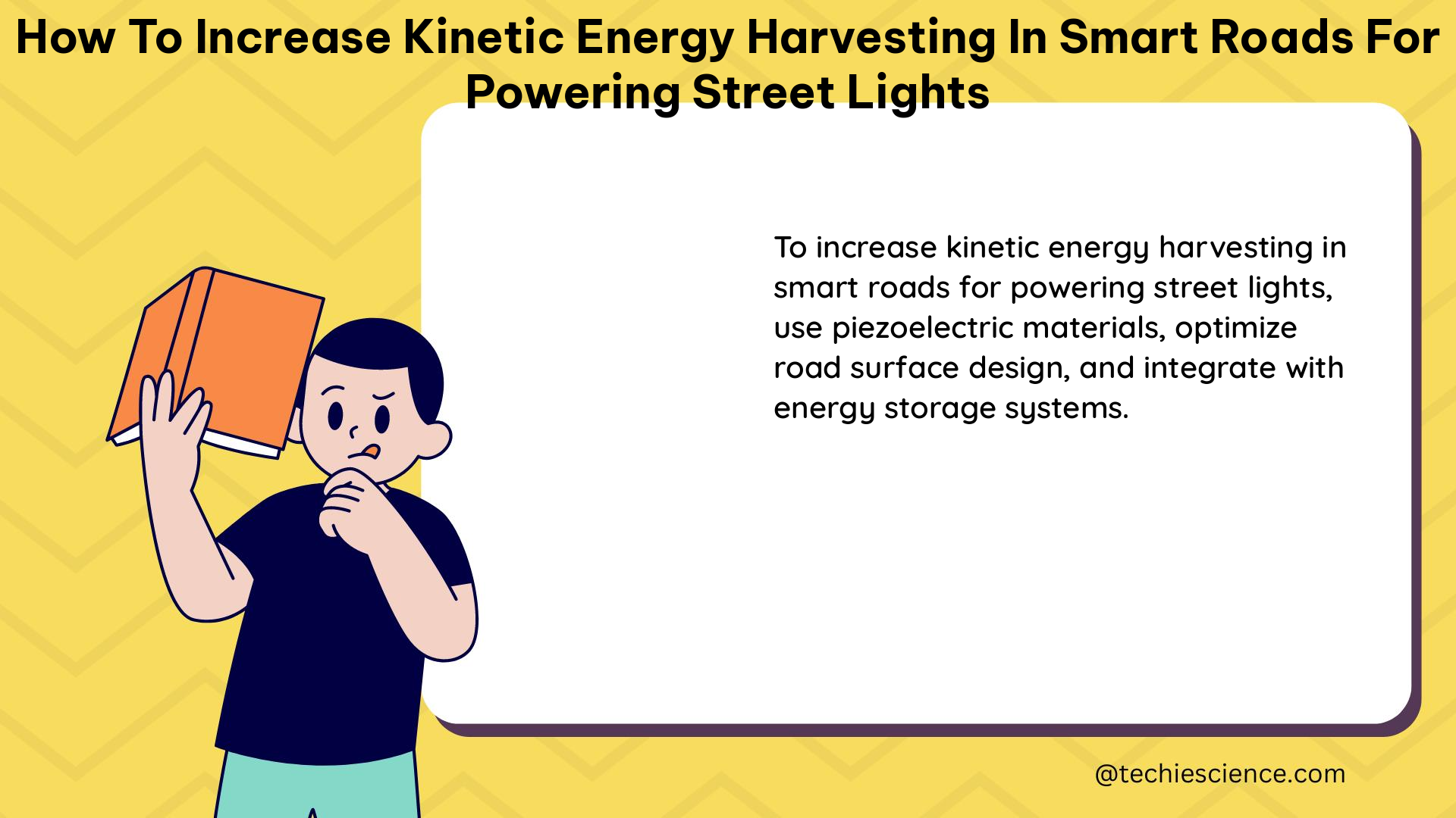 how to increase kinetic energy harvesting in smart roads for powering street lights