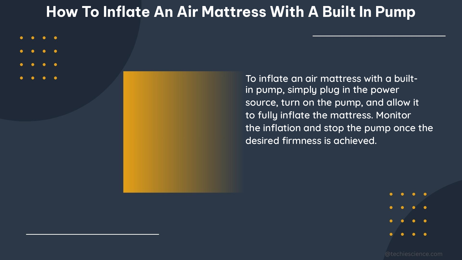 how to inflate an air mattress with a built in pump