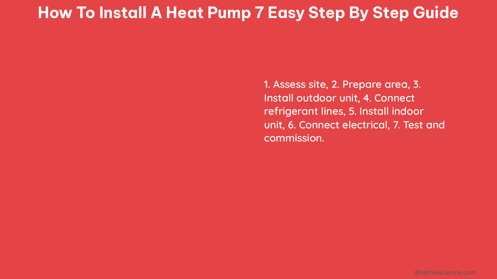 how to install a heat pump 7 easy step by step guide