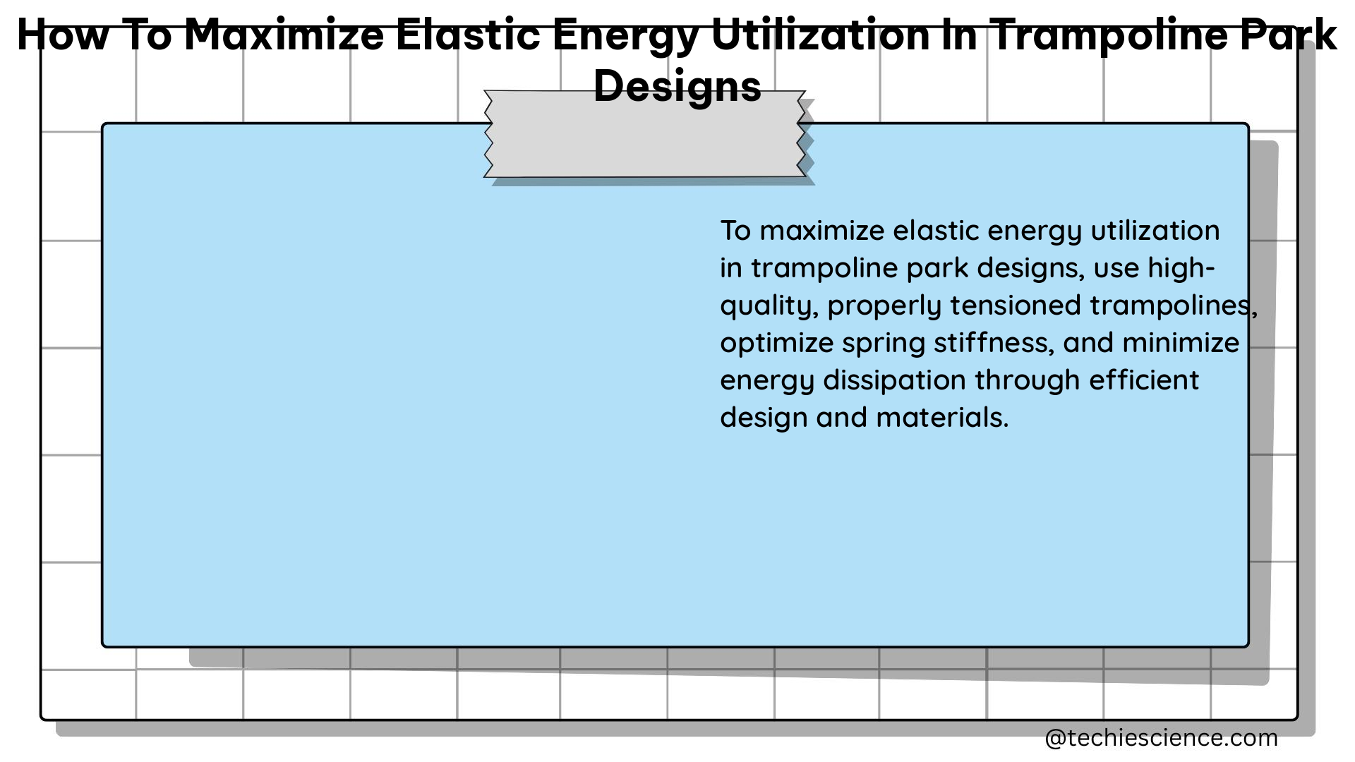 how to maximize elastic energy utilization in trampoline park designs