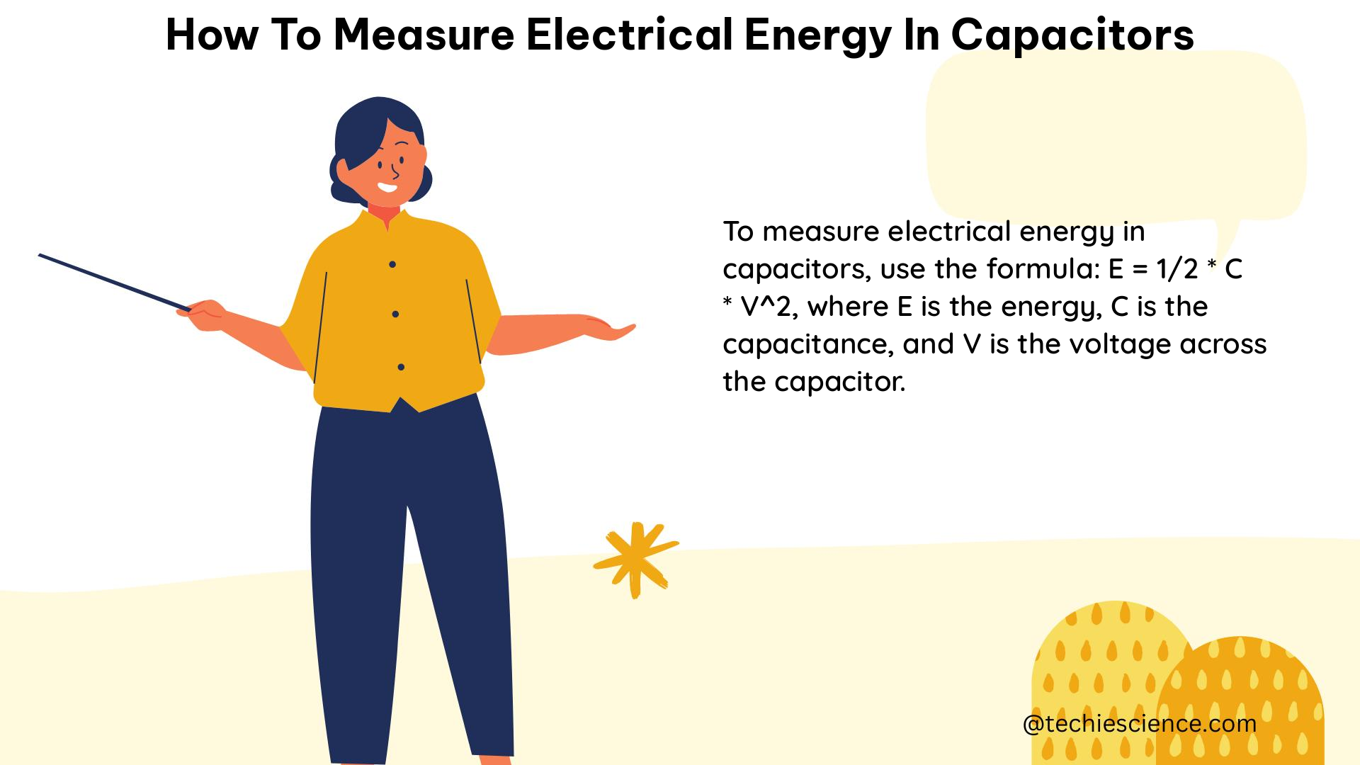 how to measure electrical energy in capacitors