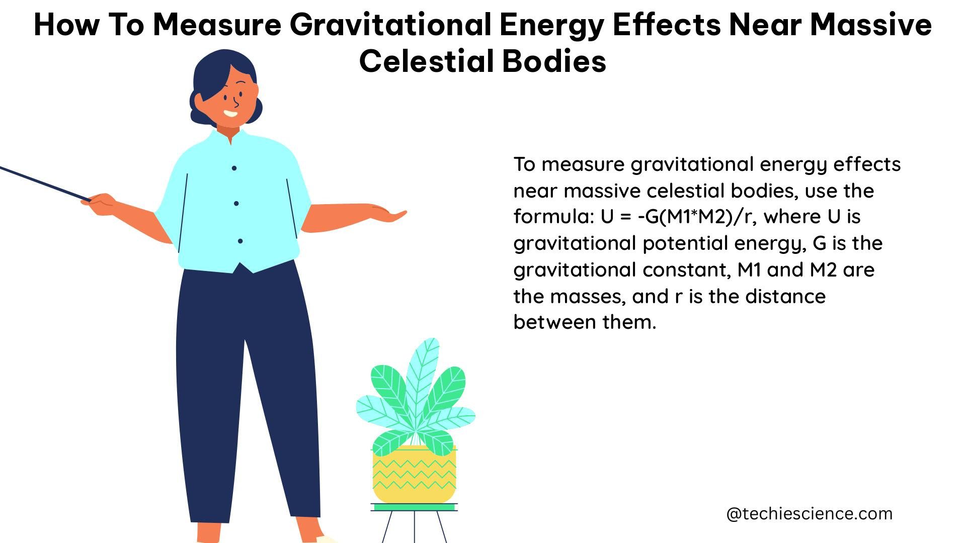 how to measure gravitational energy effects near massive celestial bodies