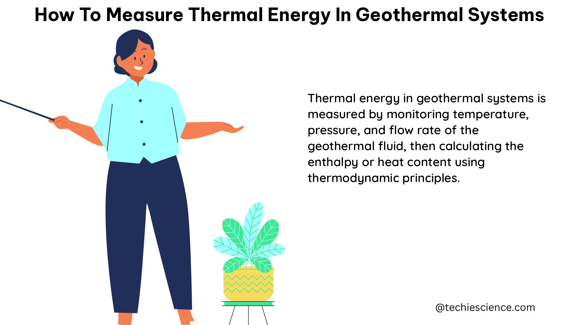 how to measure thermal energy in geothermal systems