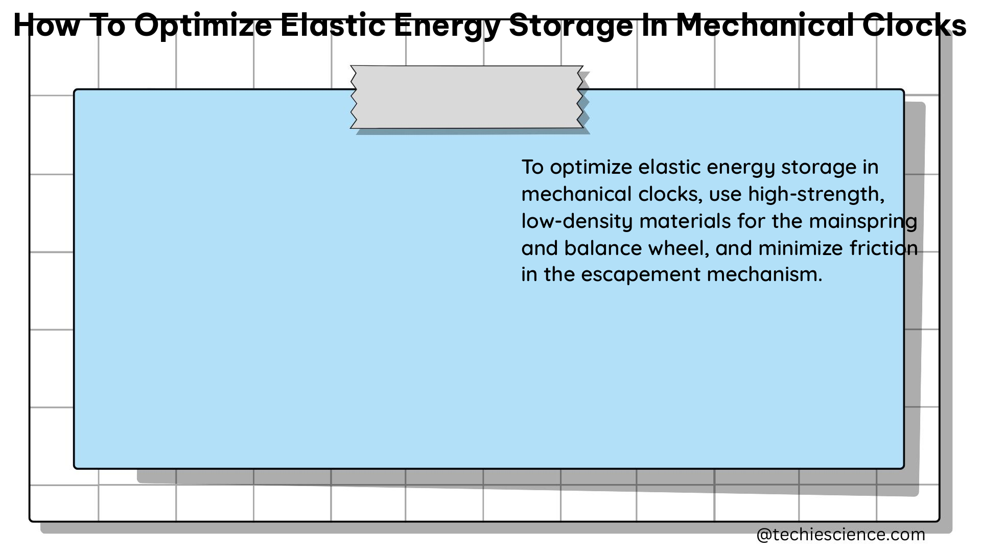 how to optimize elastic energy storage in mechanical clocks