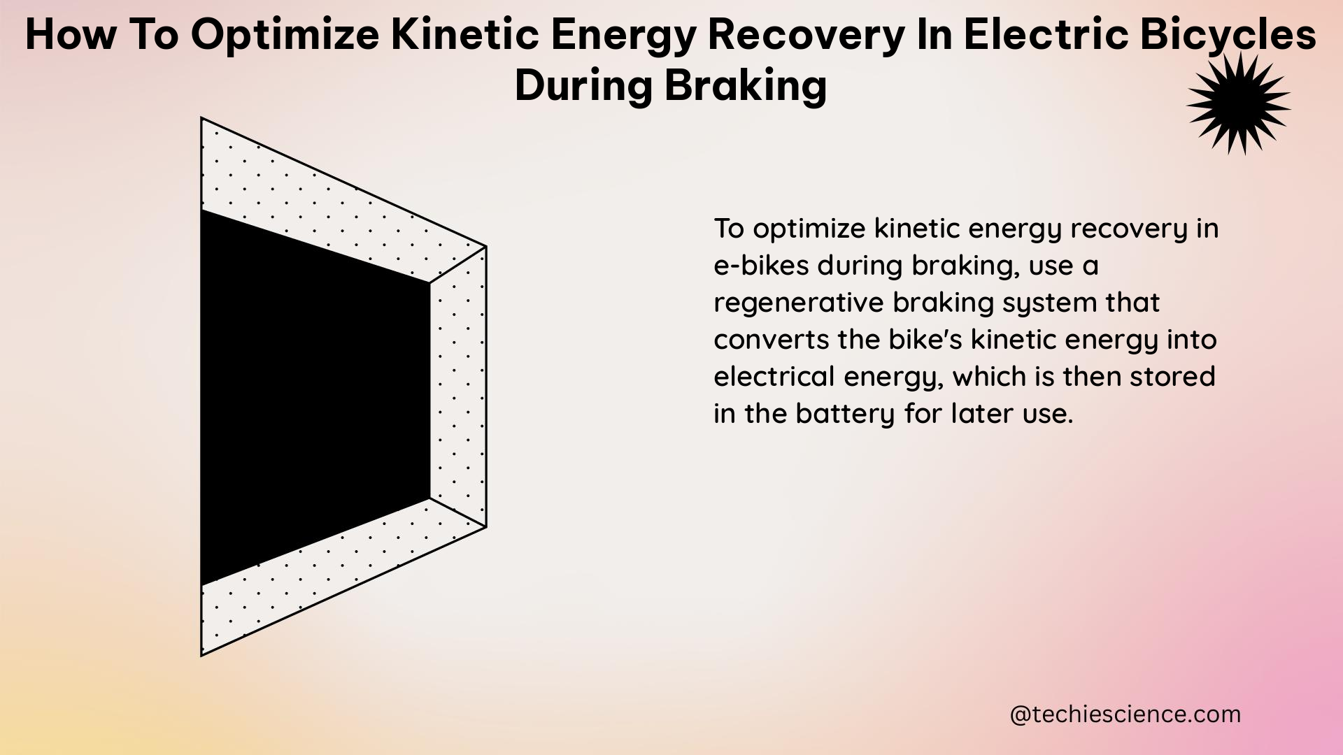 how to optimize kinetic energy recovery in electric bicycles during braking