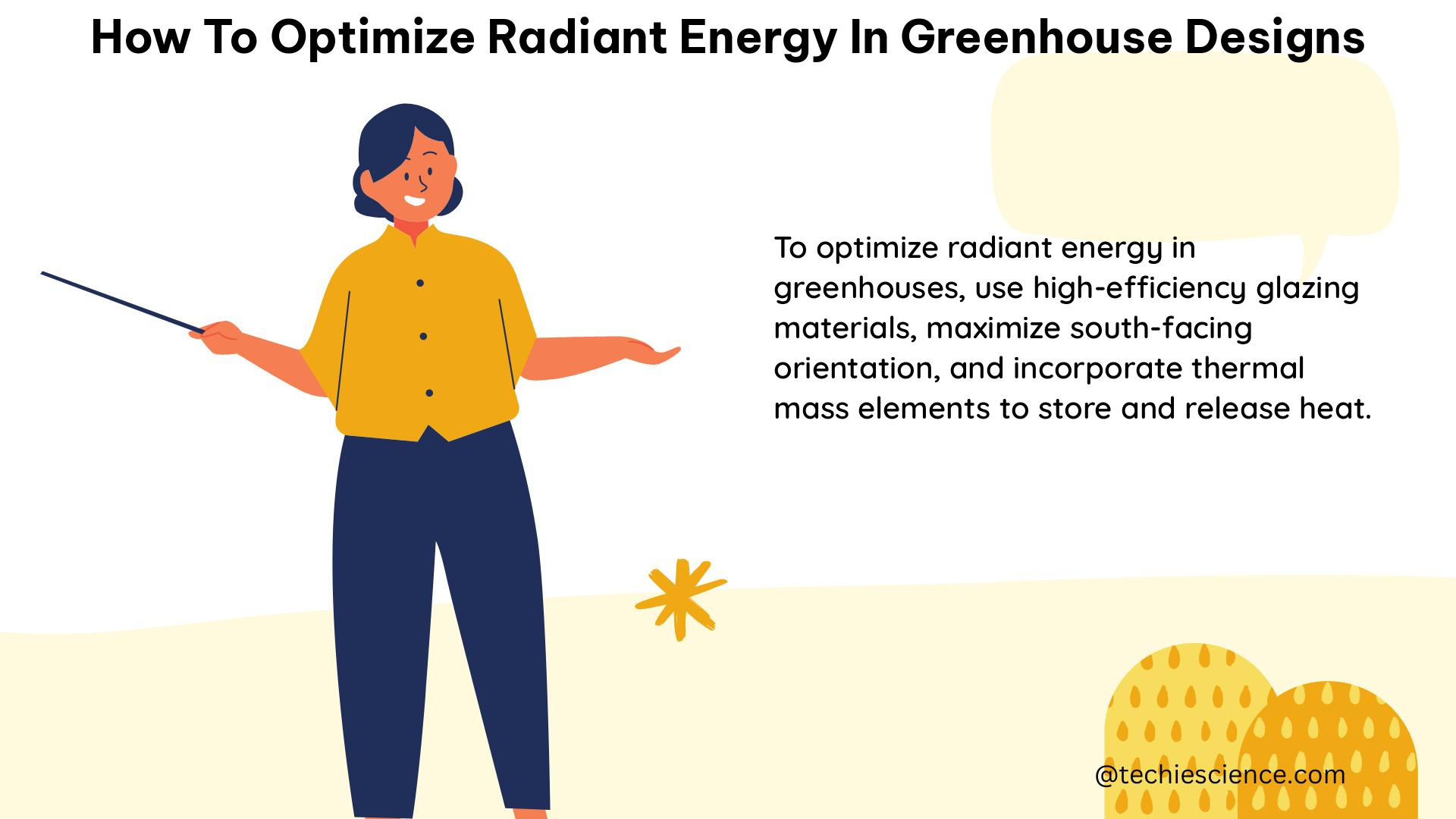 how to optimize radiant energy in greenhouse designs