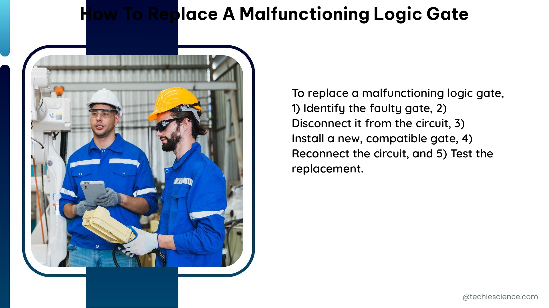 how to replace a malfunctioning logic gate