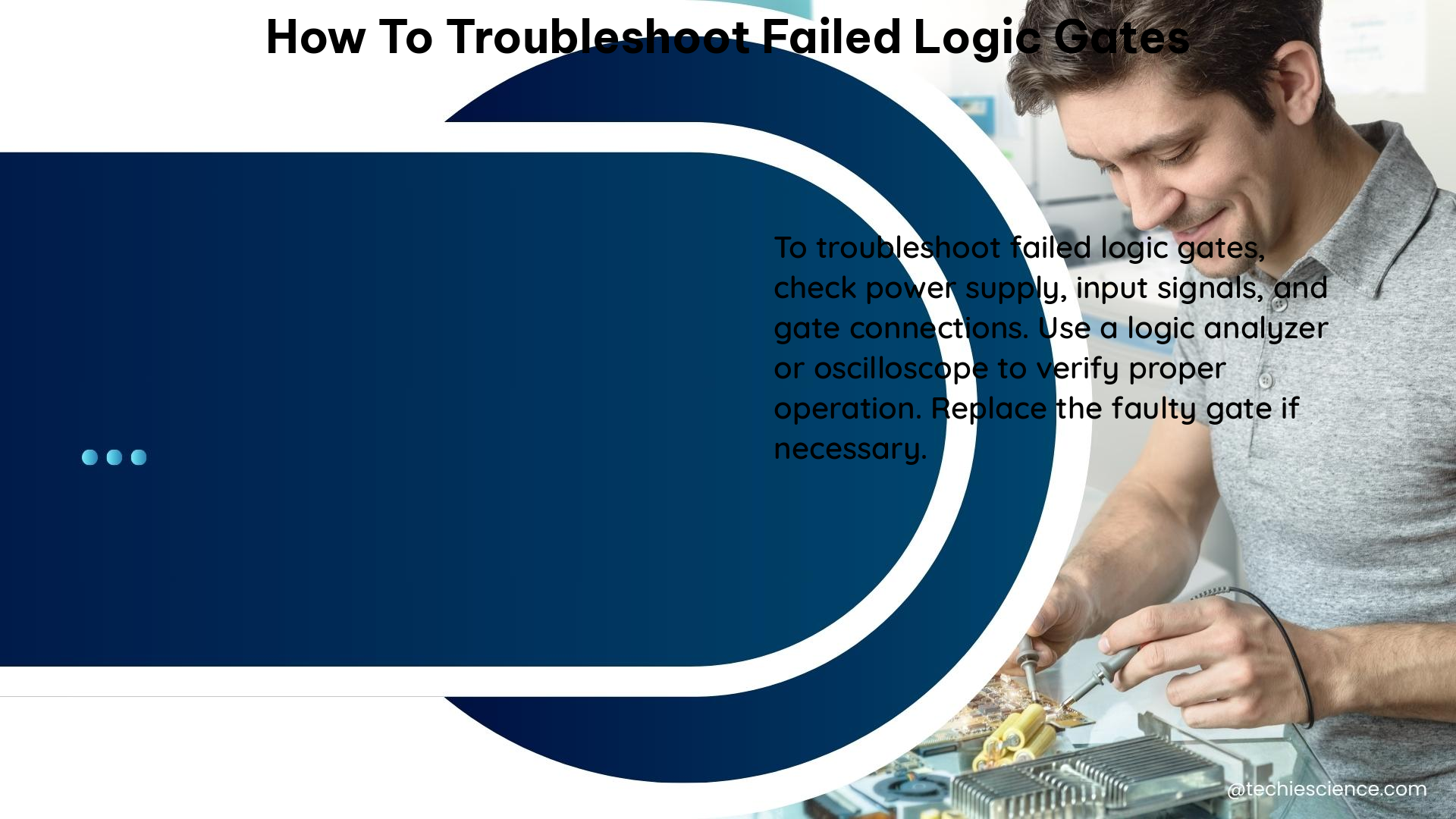 how to troubleshoot failed logic gates