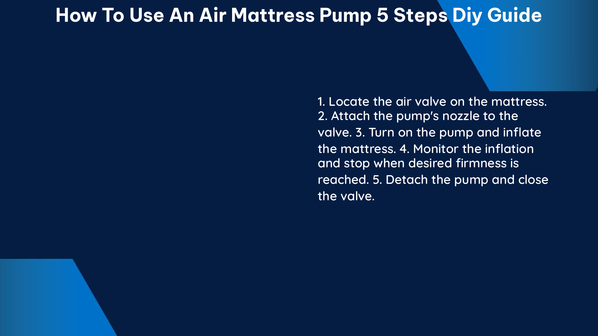 how to use an air mattress pump 5 steps diy guide 2