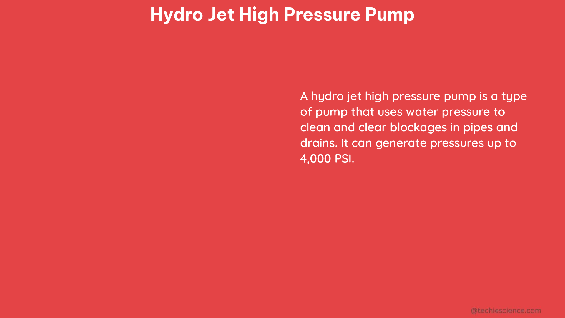 hydro jet high pressure pump