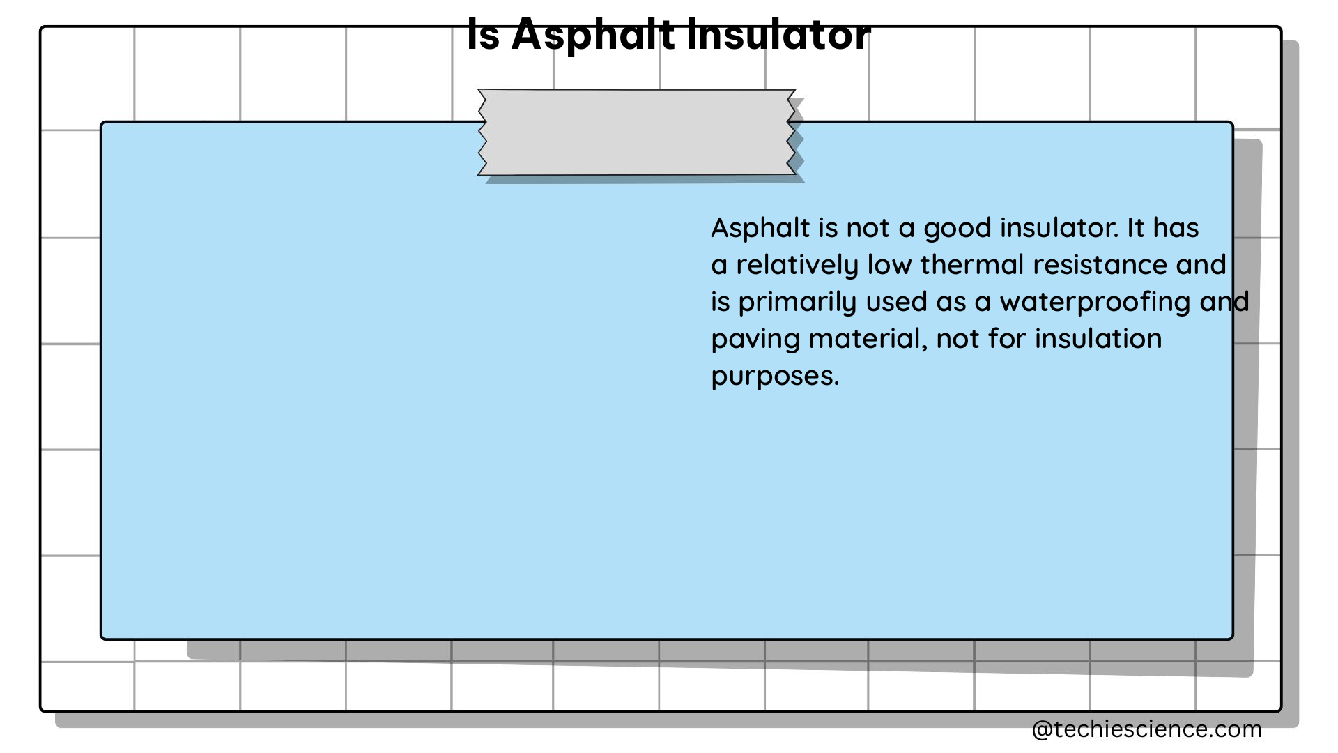 is asphalt insulator