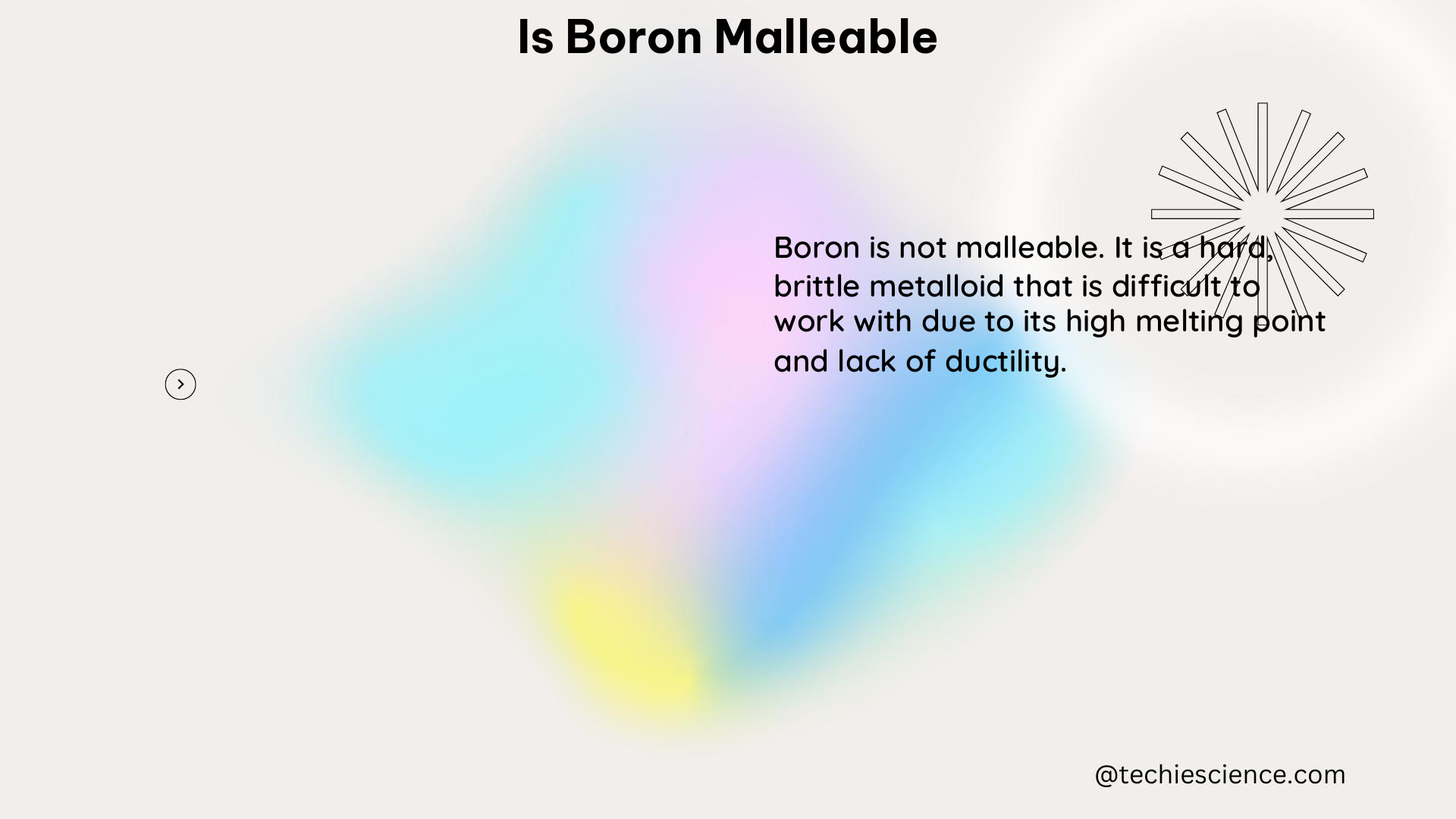 is boron malleable