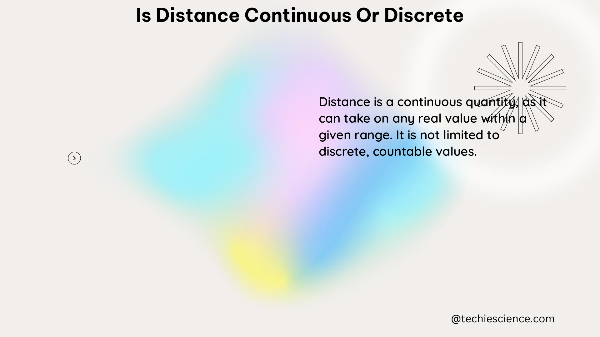 is distance continuous or discrete