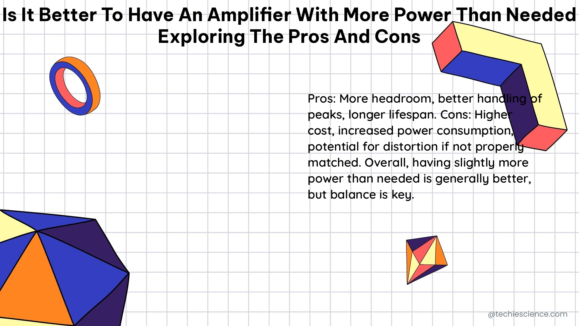 is it better to have an amplifier with more power than needed exploring the pros and cons