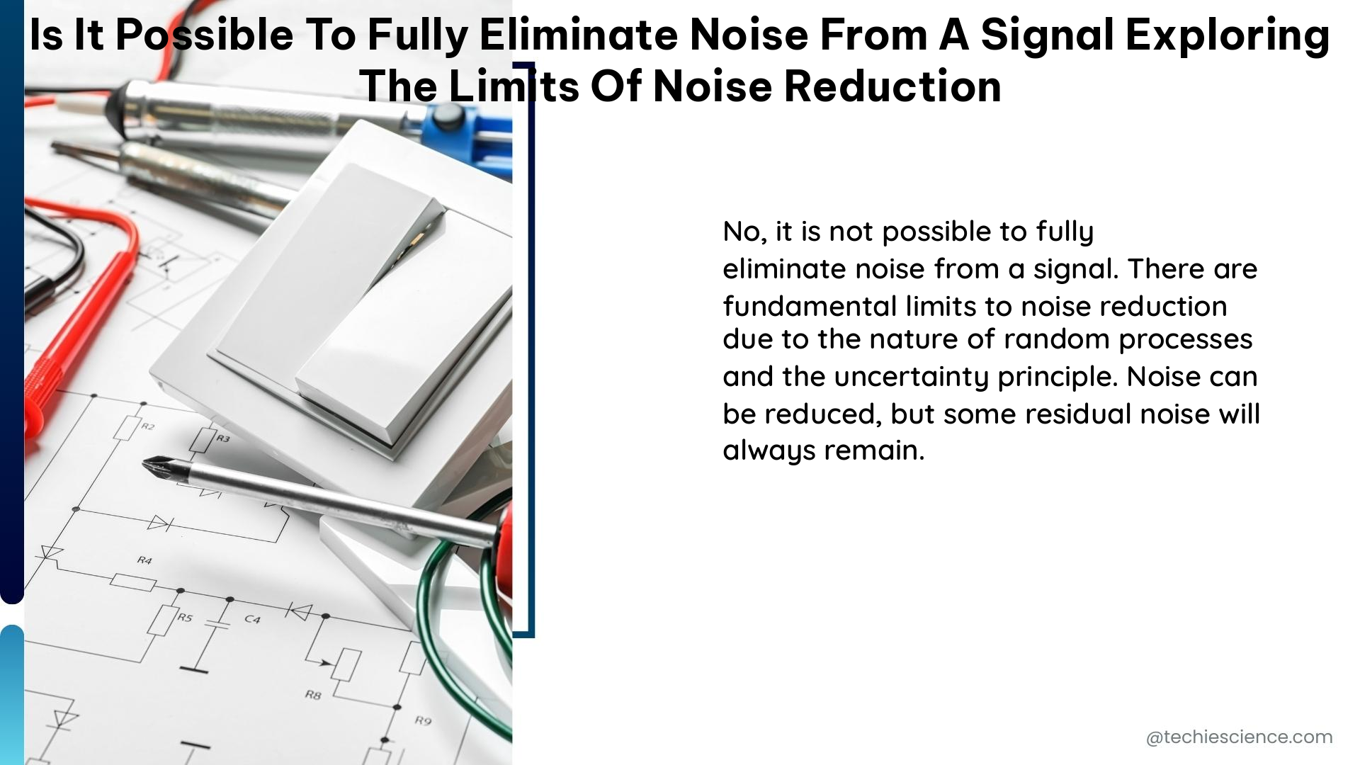 is it possible to fully eliminate noise from a signal exploring the limits of noise reduction