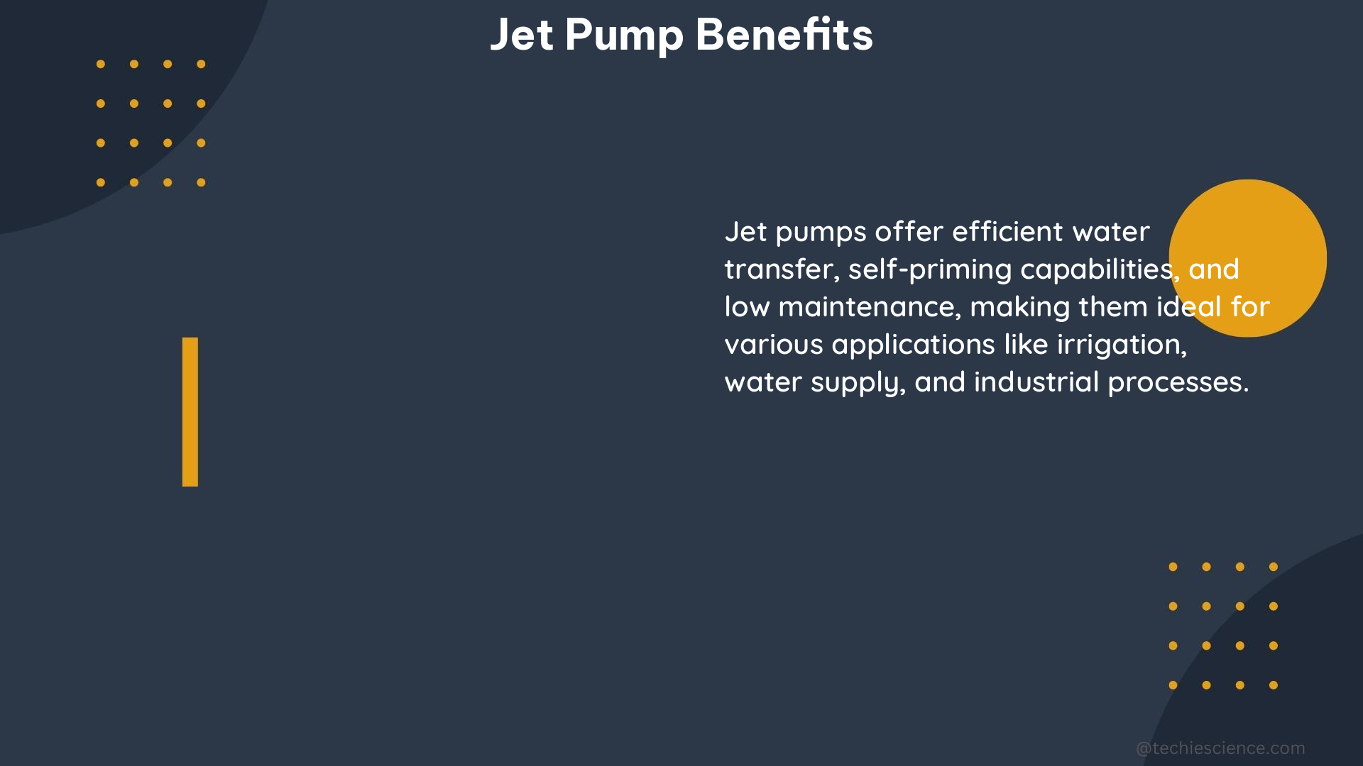 jet pump benefits