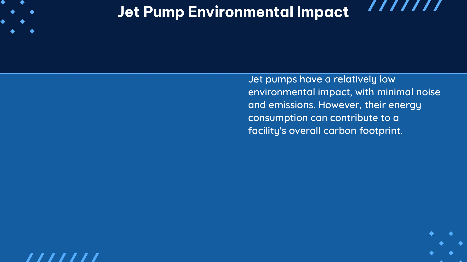 jet pump environmental impact