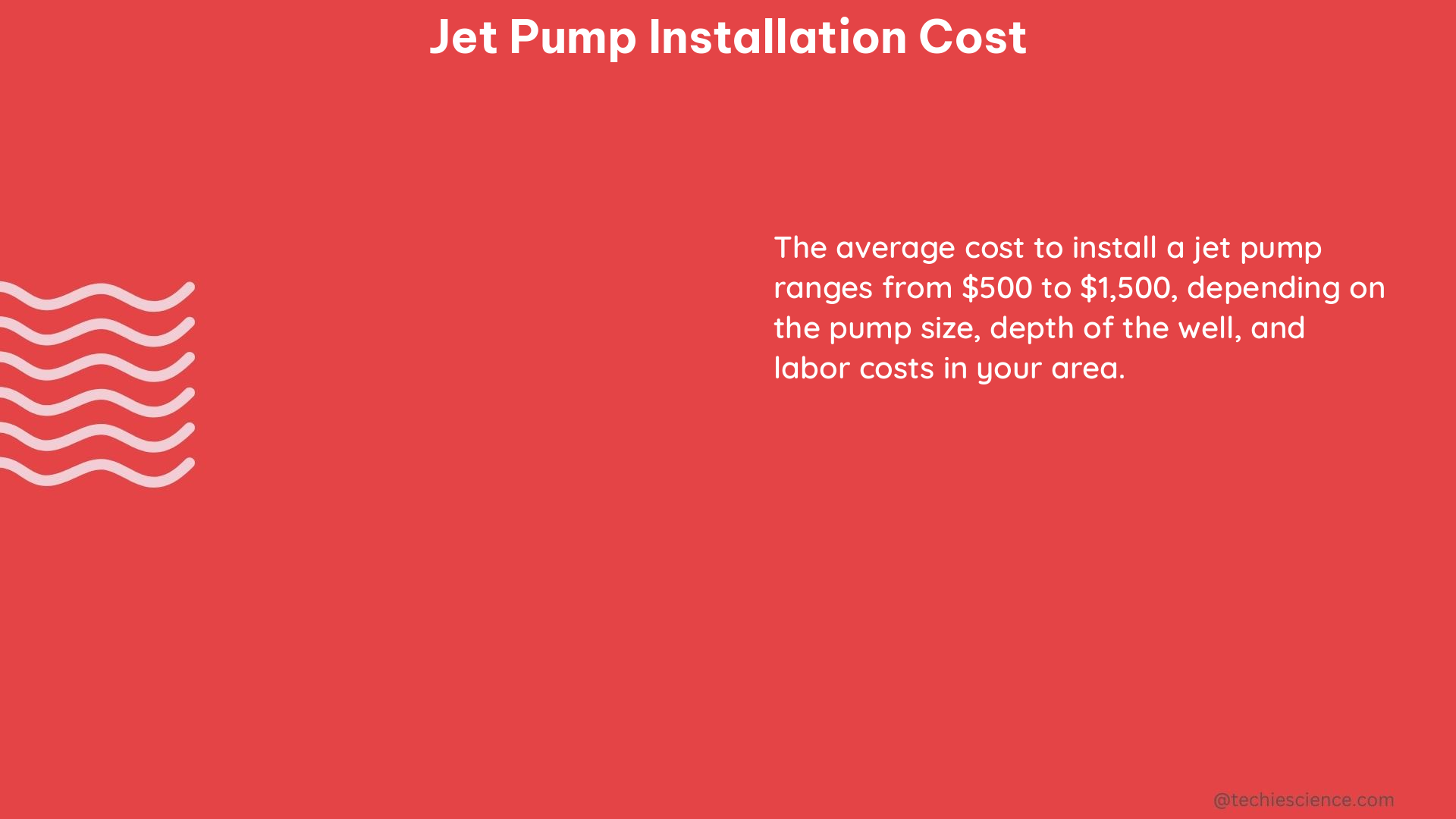 jet pump installation cost