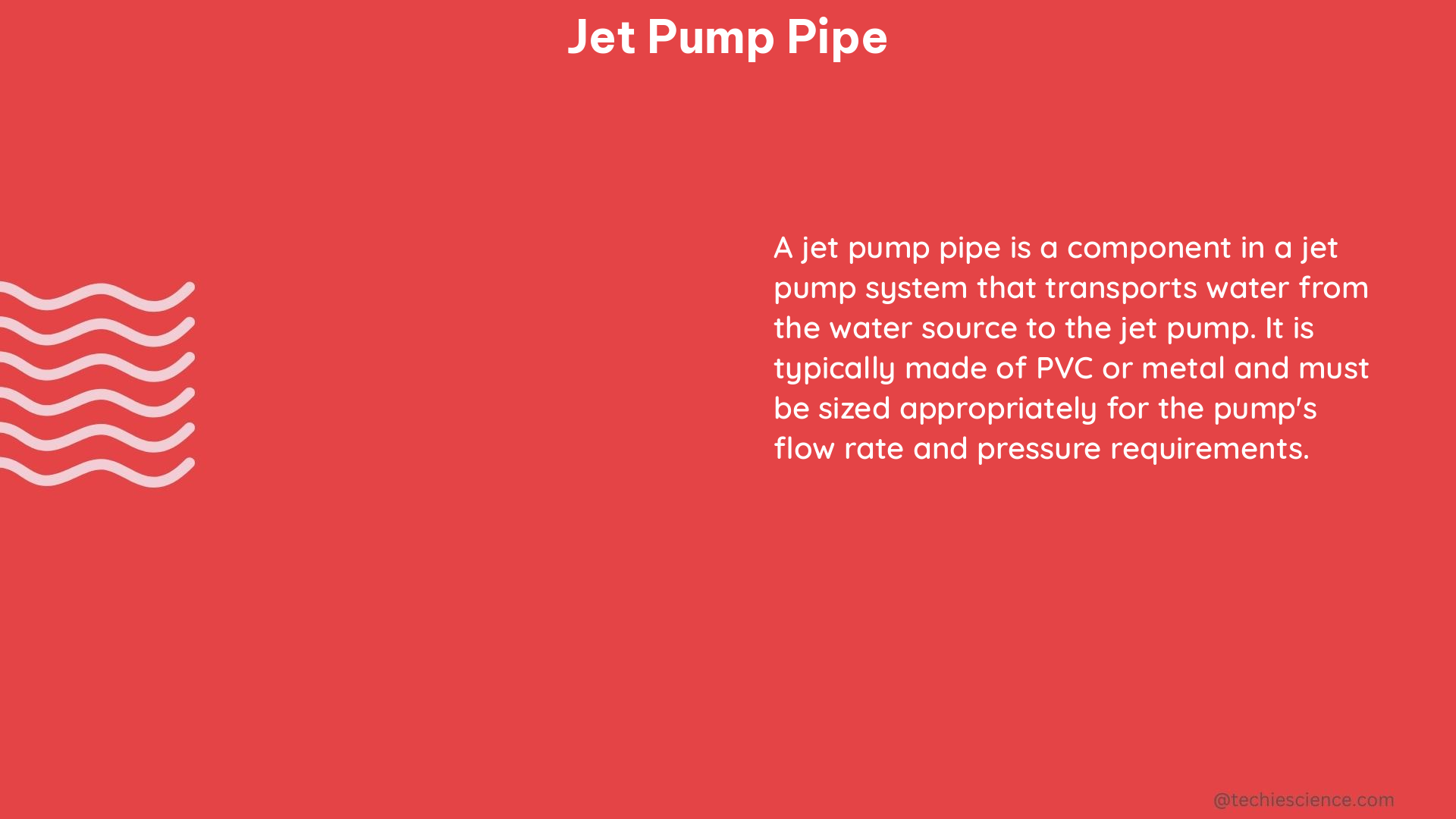 jet pump pipe