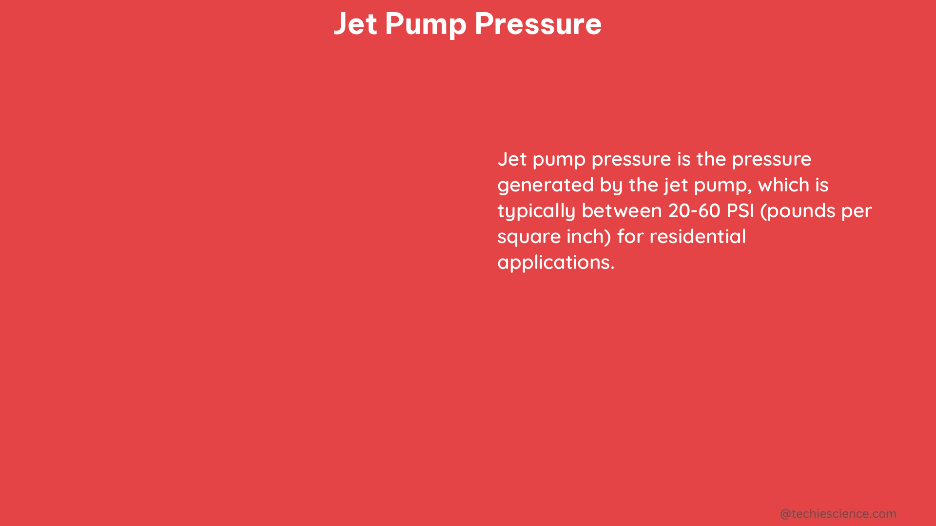 jet pump pressure