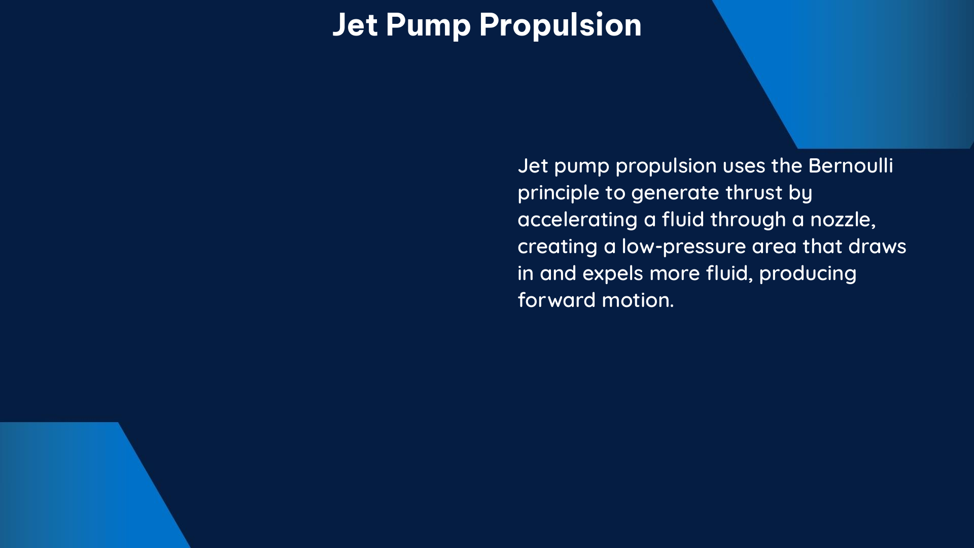 jet pump propulsion