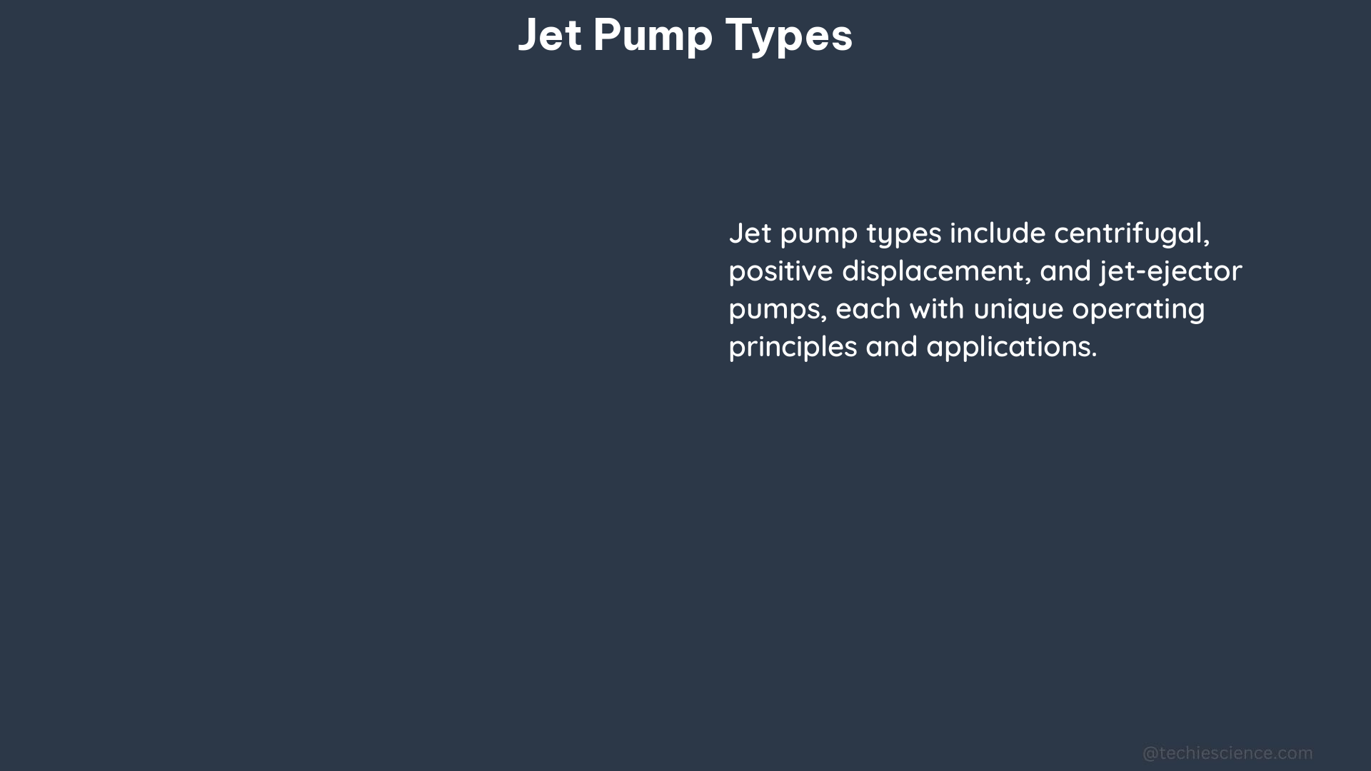 jet pump types