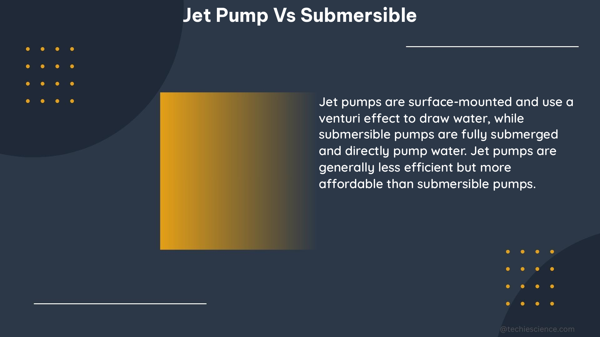 jet pump vs submersible